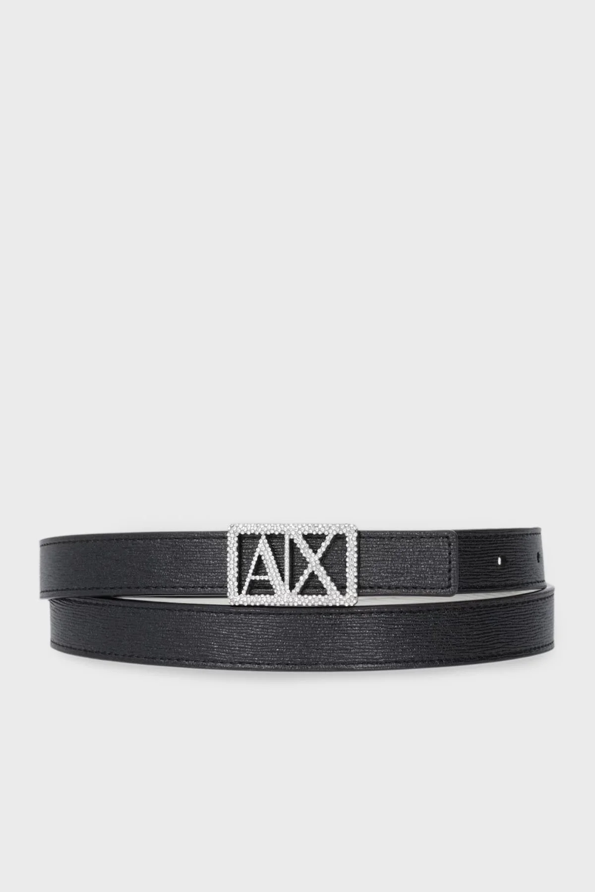 Armani Exchange Taşlı Logolu Çift Taraflı Bayan Kemer XW001602 AF17141 MC156 SİYAH - 1
