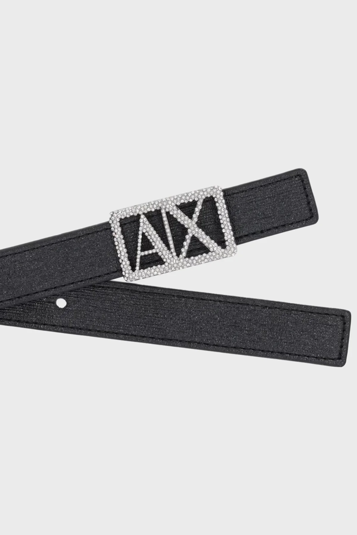 Armani Exchange Taşlı Logolu Çift Taraflı Bayan Kemer XW001602 AF17141 MC156 SİYAH - 3