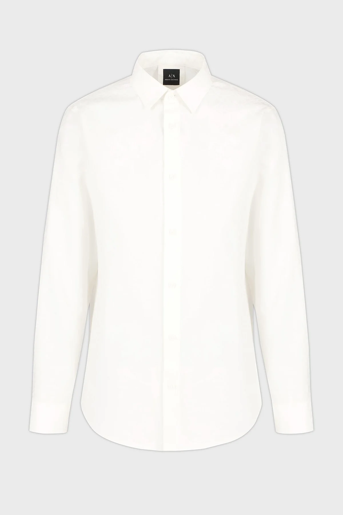 Armani Exchange Tümü Logolu % 100 Pamuk Regular Fit Erkek Gömlek XM000431 AF13131 F0045 EKRU - 10