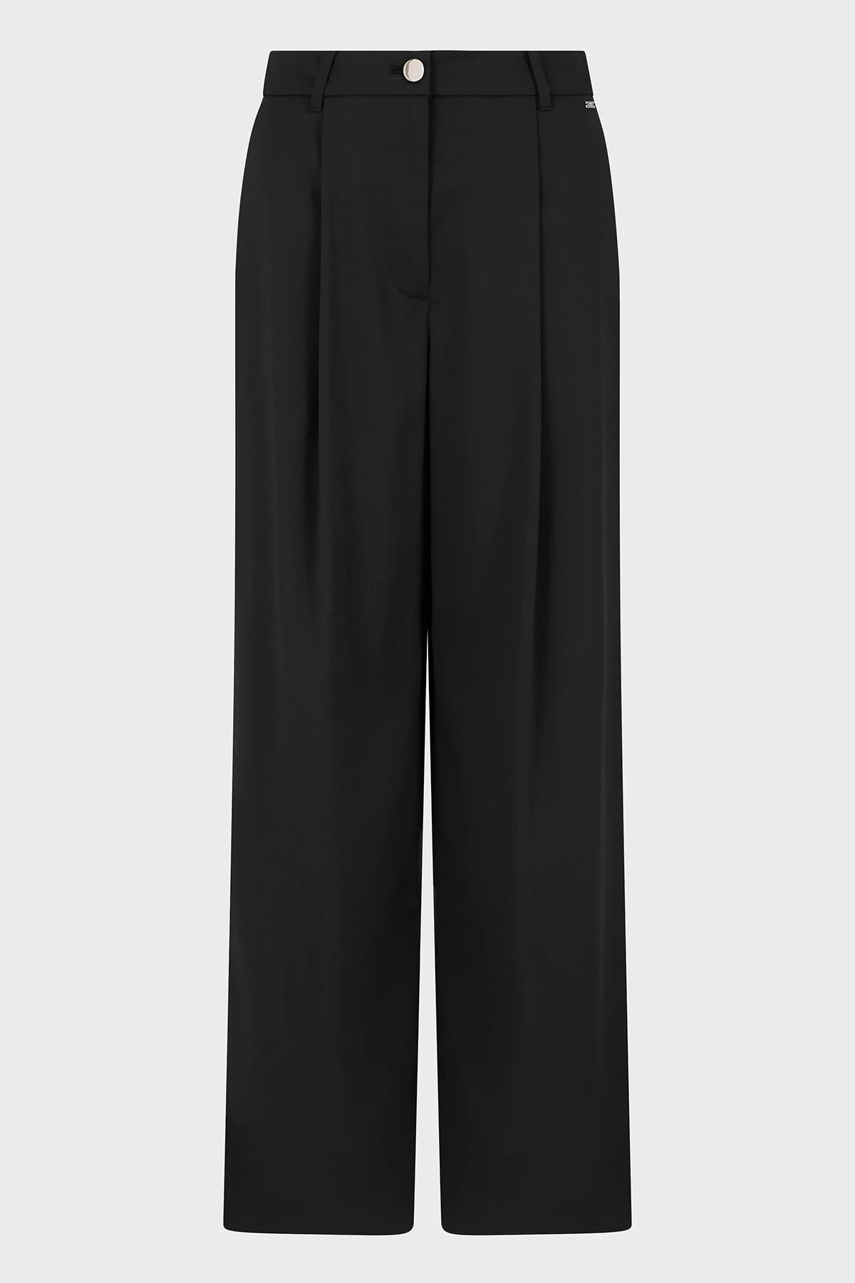 Armani Exchange Wide Leg Normal Bel Bol Paça Klasik Bayan Pantolon XW000437 AF12749 UC001 SİYAH - 8