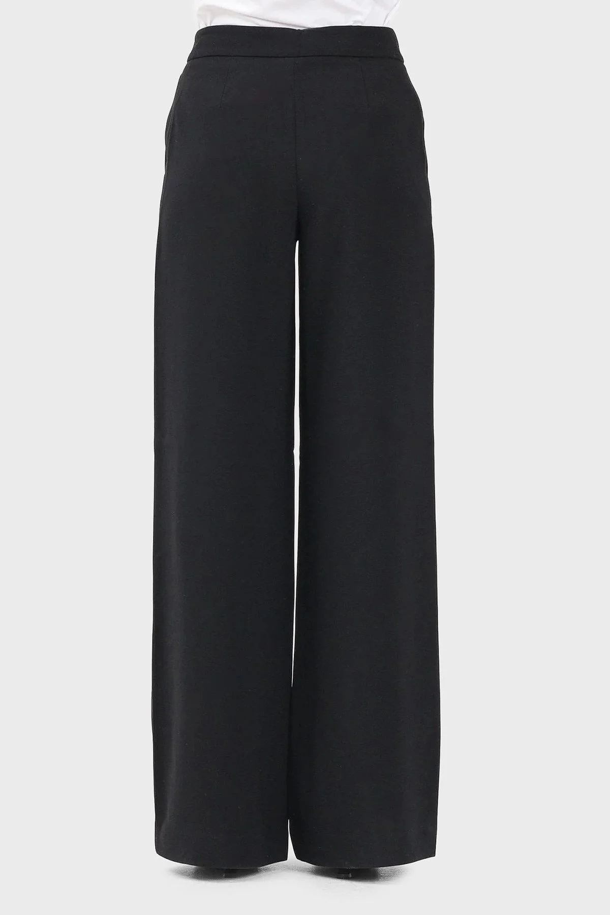 Armani Exchange Wide Leg Yüksek Bel Geniş Paça Bayan Pantolon XW001264 AF16148 UC001 SİYAH - 3