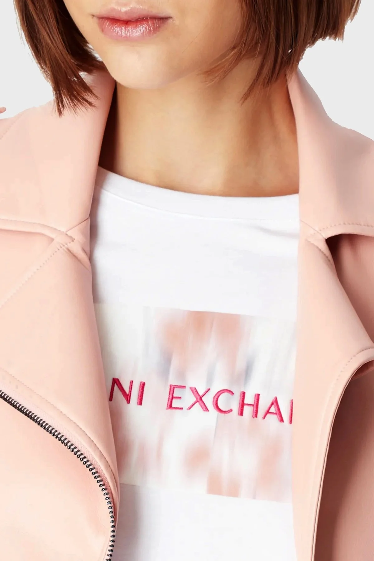 Armani Exchange Yazılı Regular Fit Bisiklet Yaka % 100 Pamuk Bayan T Shirt 3RYTEL YJ8TZ 1000 BEYAZ - 3