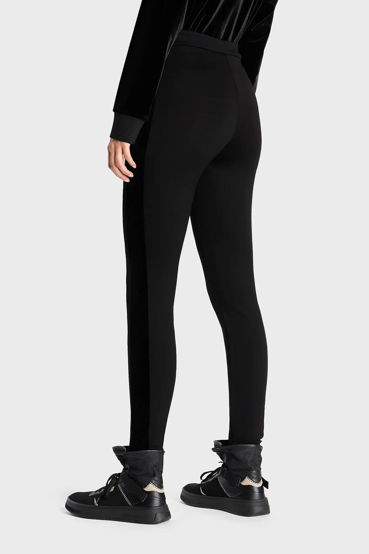 Armani Exchange Yüksek Bel Slim Fit Tayt Bayan Pantolon 6RYP99 YJEMZ 1200 SİYAH - 2