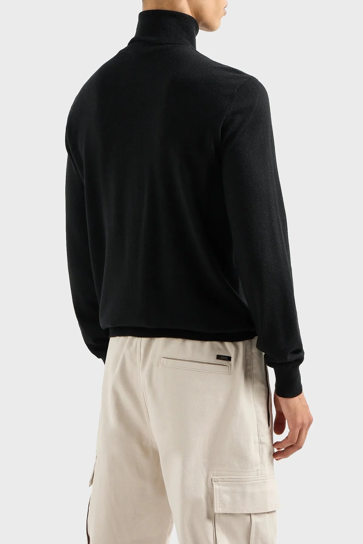 Armani Exchange Yün Karışımlı Balıkçı Yaka Regular Fit Erkek Kazak 6RZM5C ZMM9Z 1200 SİYAH - 2