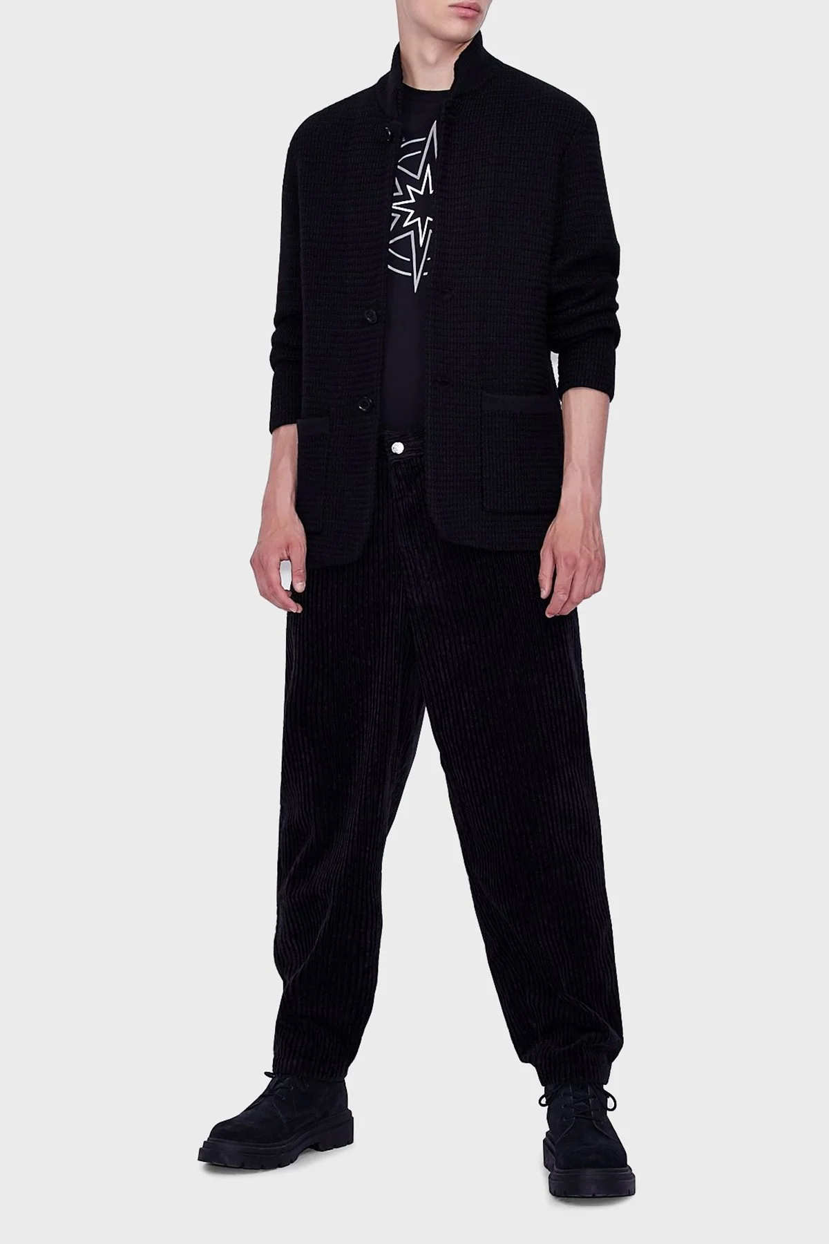 Armani Exchange Yün Karışımlı Cepli Regular Fit Erkek Ceket 6KZG1B ZMS6Z 1510 LACİVERT - 3