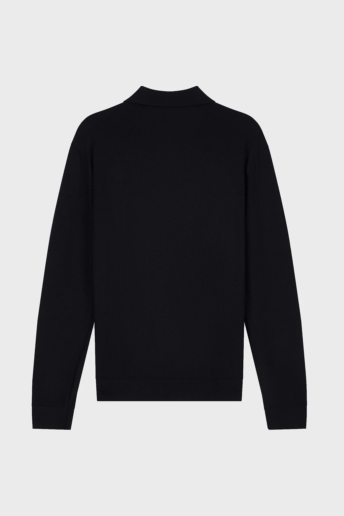 Armani Exchange Yün Karışımlı Regular Fit Düğmeli Erkek Polo XM003569 AF28778 UC001 Siyah - 6