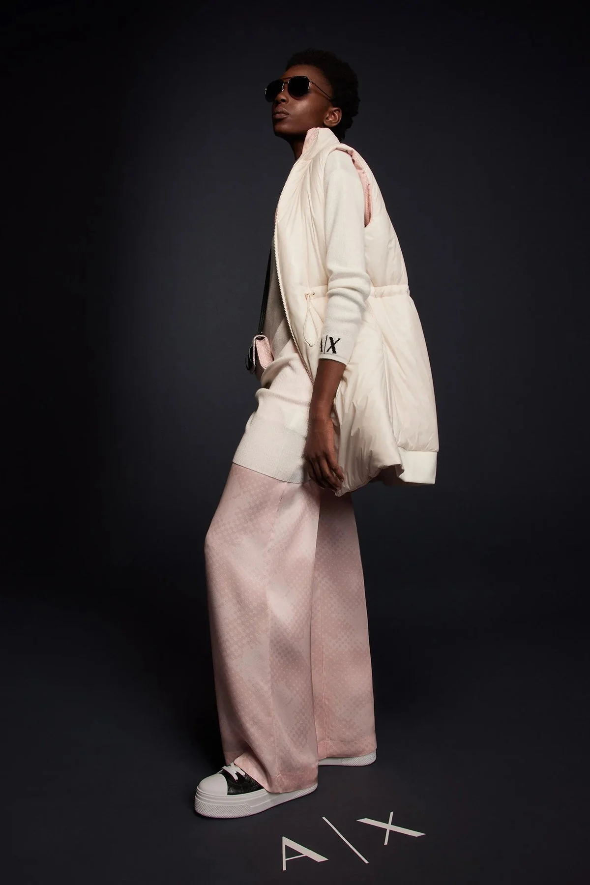 Armani Exchange Yün Karışımlı Regular Fit Sıfır Yaka Örme Bayan Elbise 6RYA1K YME3Z 1130 BEYAZ - 5