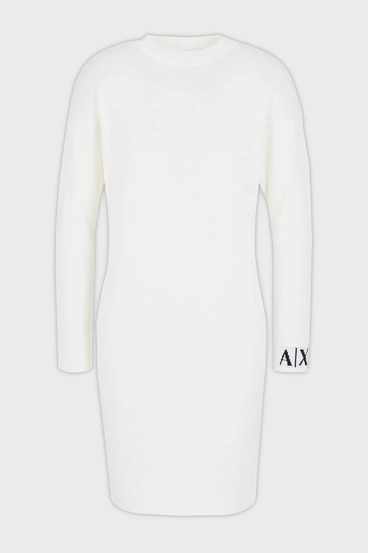 Armani Exchange Yün Karışımlı Regular Fit Sıfır Yaka Örme Bayan Elbise 6RYA1K YME3Z 1130 BEYAZ - 6