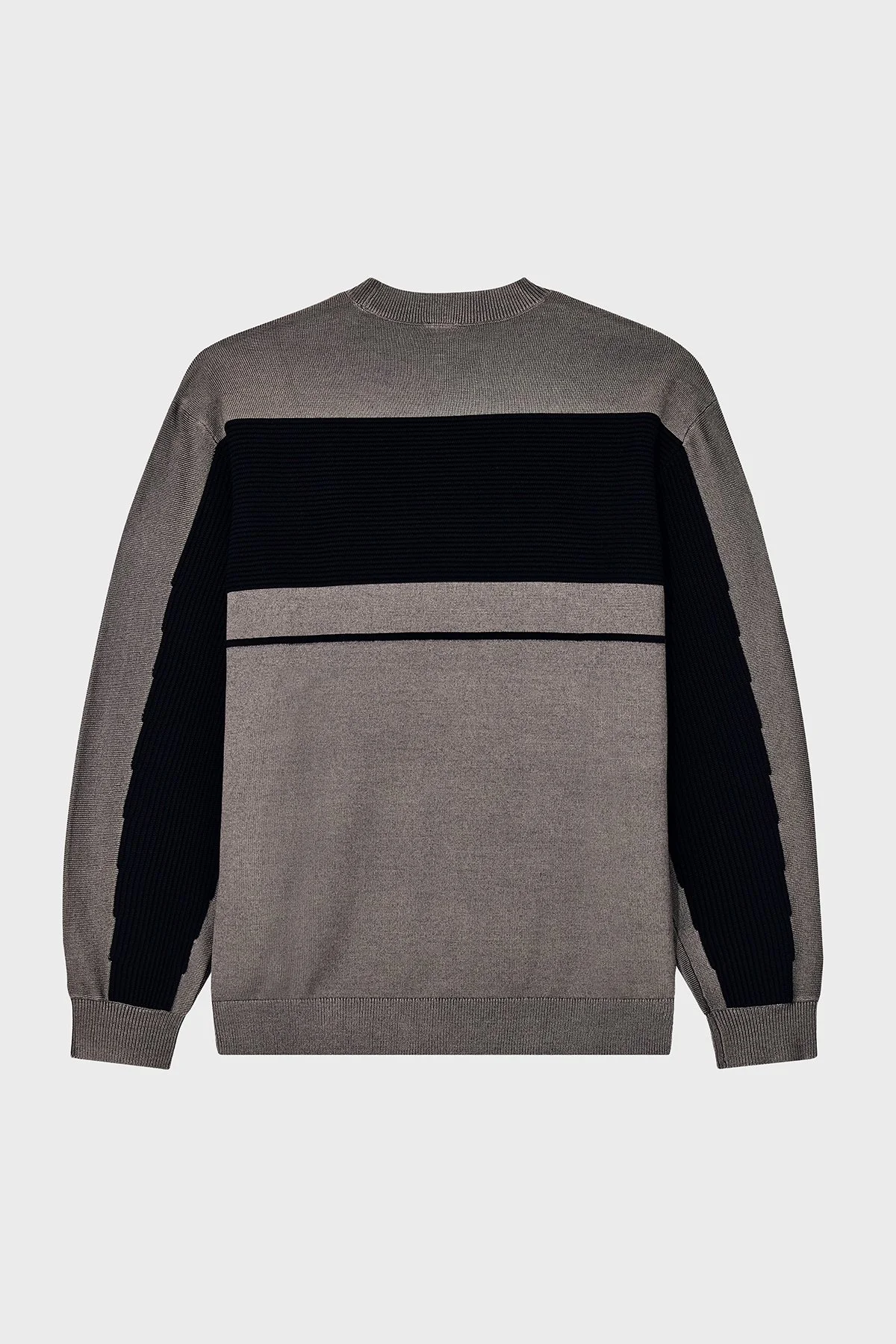 Armani Exchange Yün Karışımlı Regular Fit Yuvarlak Yaka Erkek Kazak XM002730 AF14007 M6029 Kahve-siyah - 7