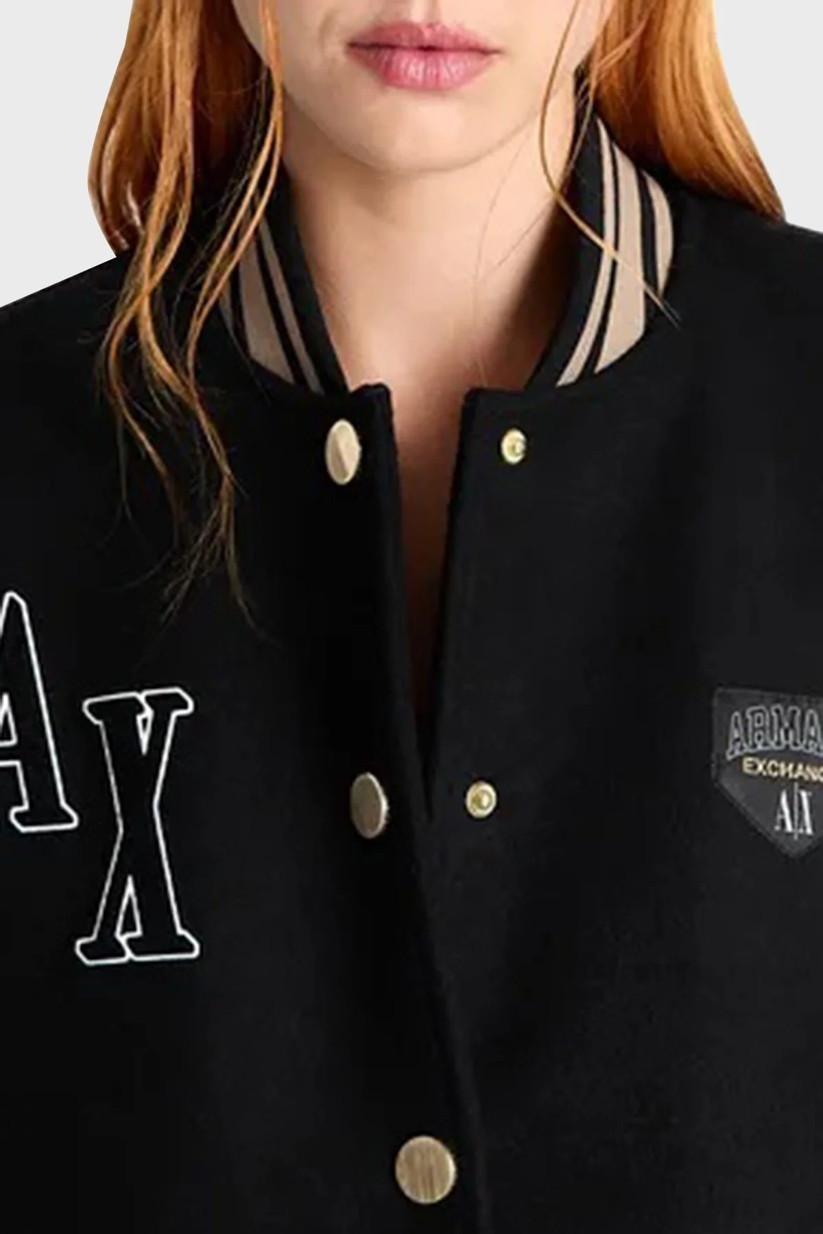 Armani Exchange Yünlü Çift Regular Fit Bomber Bayan Ceket 6RYB29 YN3MZ 1200 SİYAH - 3