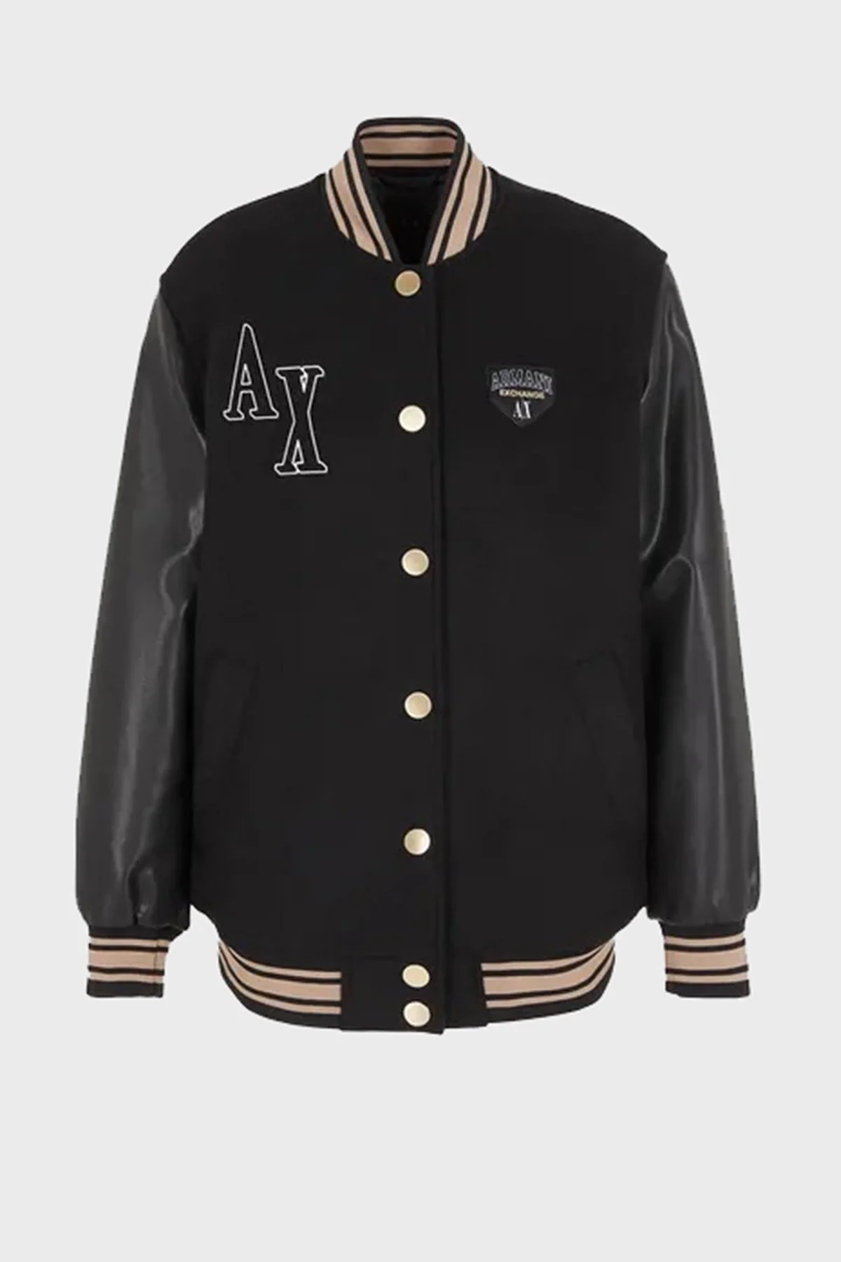 Armani Exchange Yünlü Çift Regular Fit Bomber Bayan Ceket 6RYB29 YN3MZ 1200 SİYAH - 4