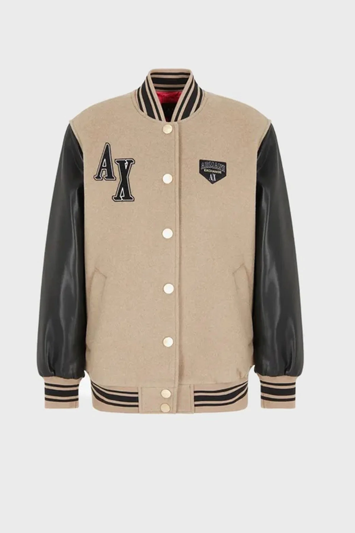 Armani Exchange Yünlü Çift Regular Fit Bomber Bayan Ceket 6RYB29 YN3MZ 4724 BEJ - 6