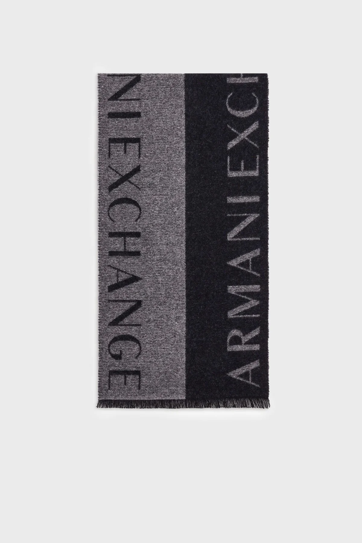 Armani Exchange Yünlü Erkek Atkı 954300 3F150 03048 GRİ-LACİVERT - 1
