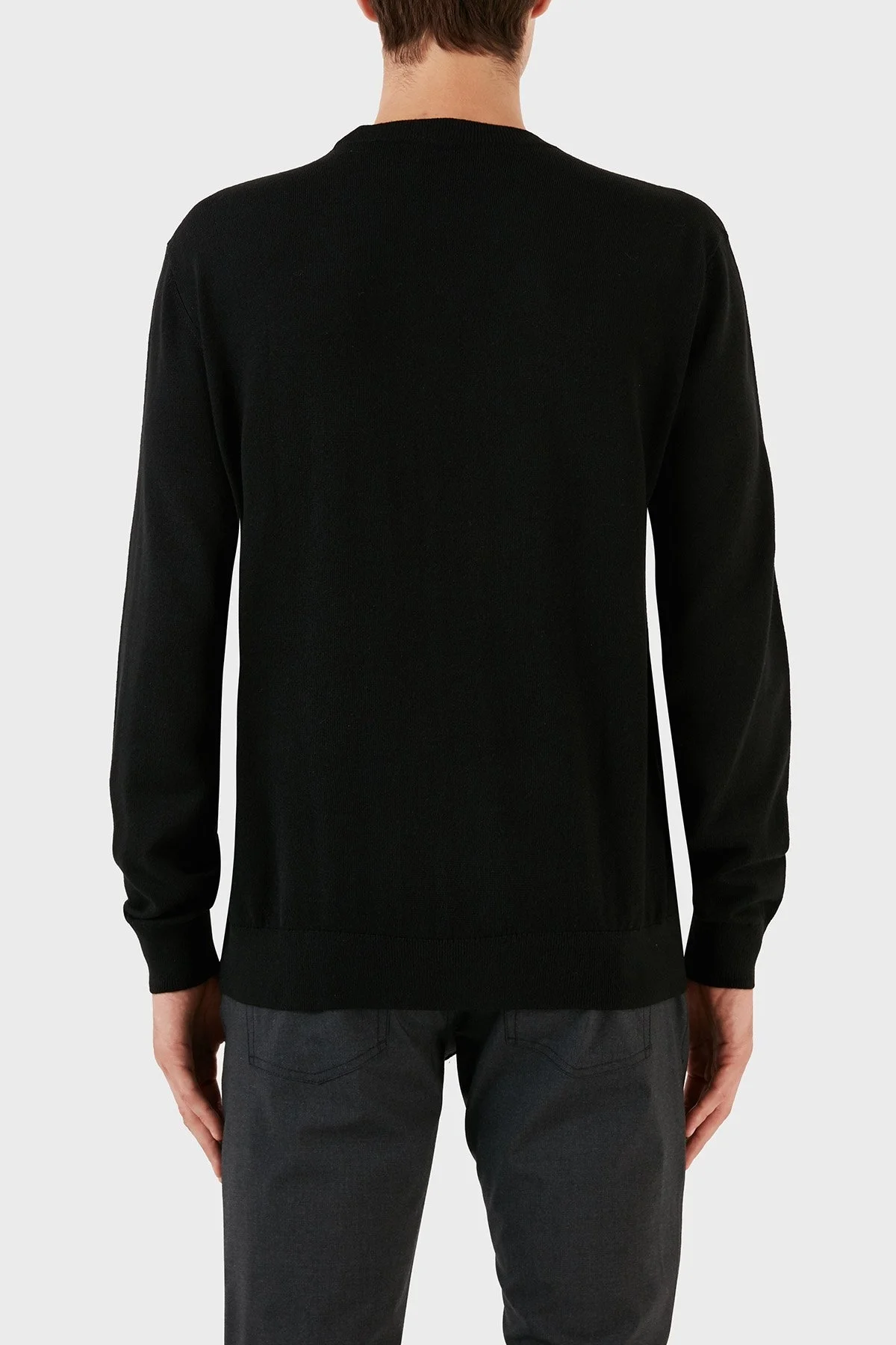 Armani Exchange Yünlü Regular Fit Bisiklet Yaka Erkek Kazak 6RZM1D ZMM9Z 1200 SİYAH - 2