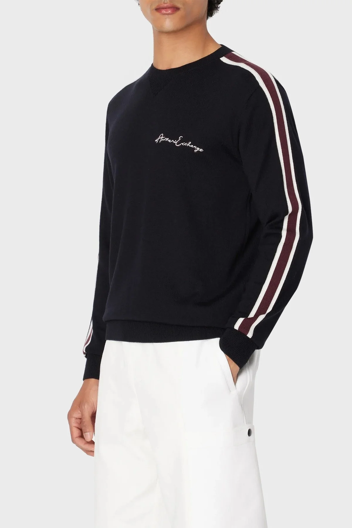Armani Exchange Yünlü Regular Fit Bisiklet Yaka Erkek Kazak 6RZM6F ZMM9Z 1583 LACİVERT - 1