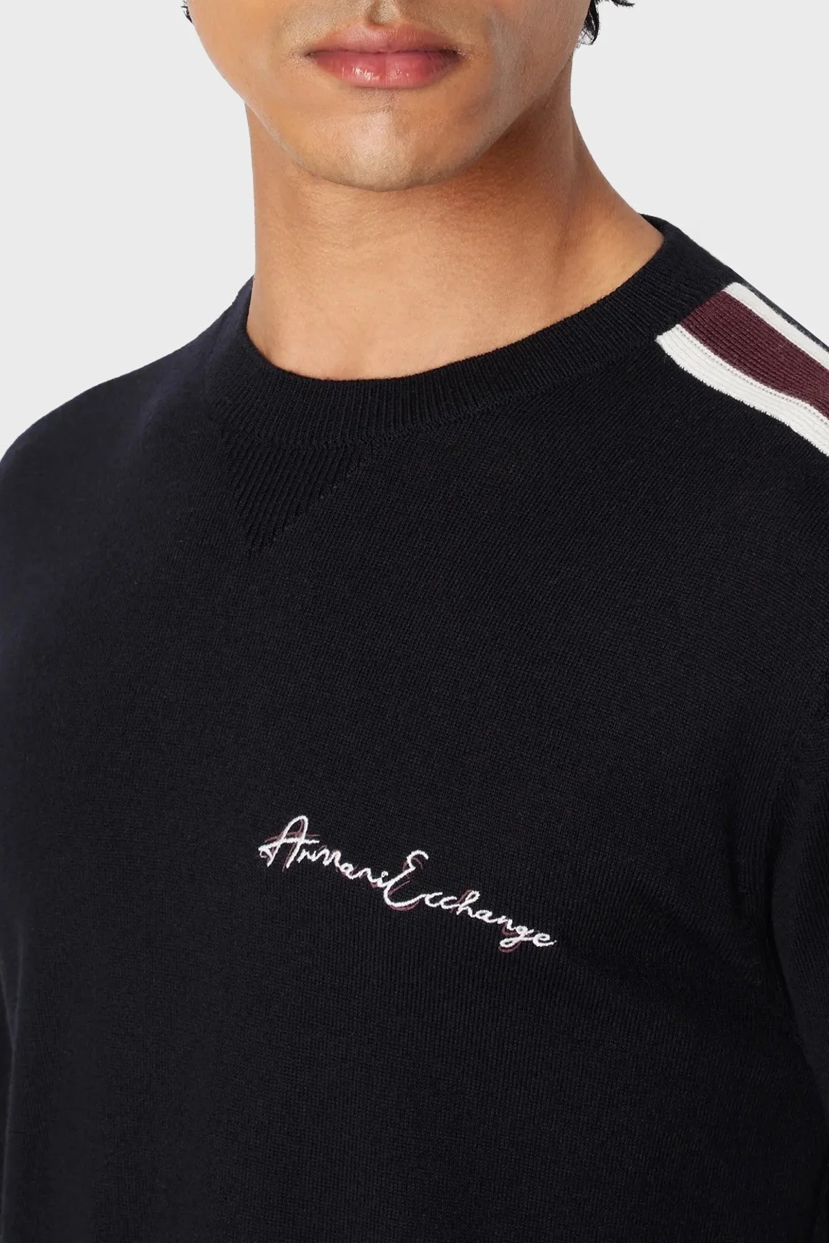 Armani Exchange Yünlü Regular Fit Bisiklet Yaka Erkek Kazak 6RZM6F ZMM9Z 1583 LACİVERT - 3