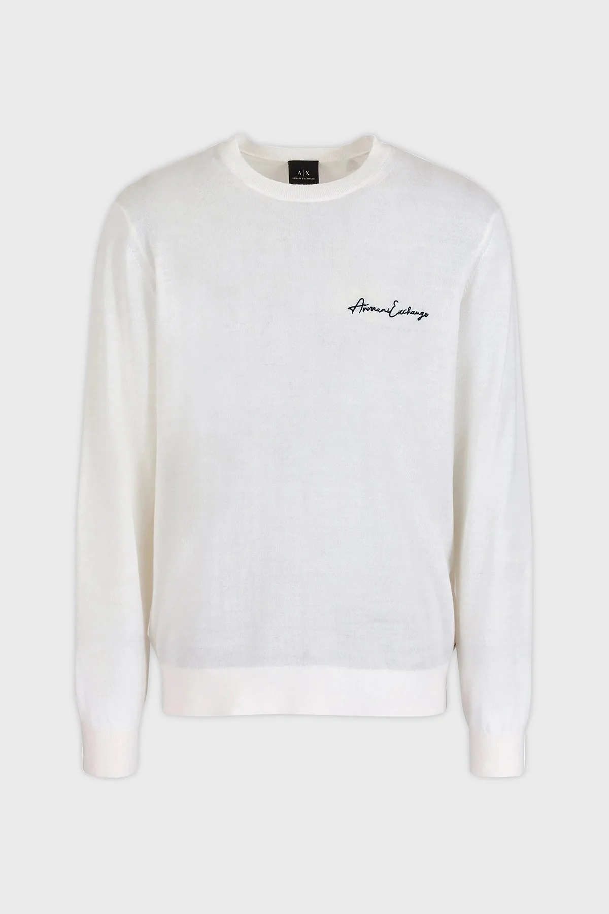 Armani Exchange Yünlü Regular Fit Bisiklet Yaka Erkek Kazak 8NZM5A ZM1YZ 1116 BEYAZ - 5