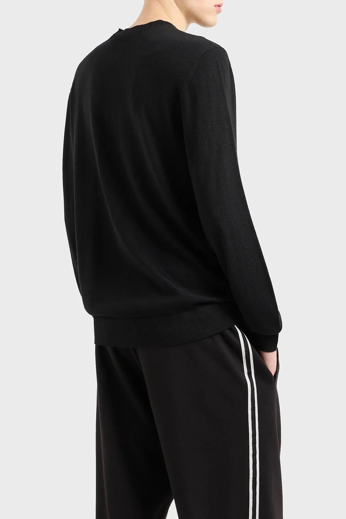 Armani Exchange Yünlü Regular Fit Bisiklet Yaka Erkek Kazak 8NZM5A ZM1YZ 1200 SİYAH - 3