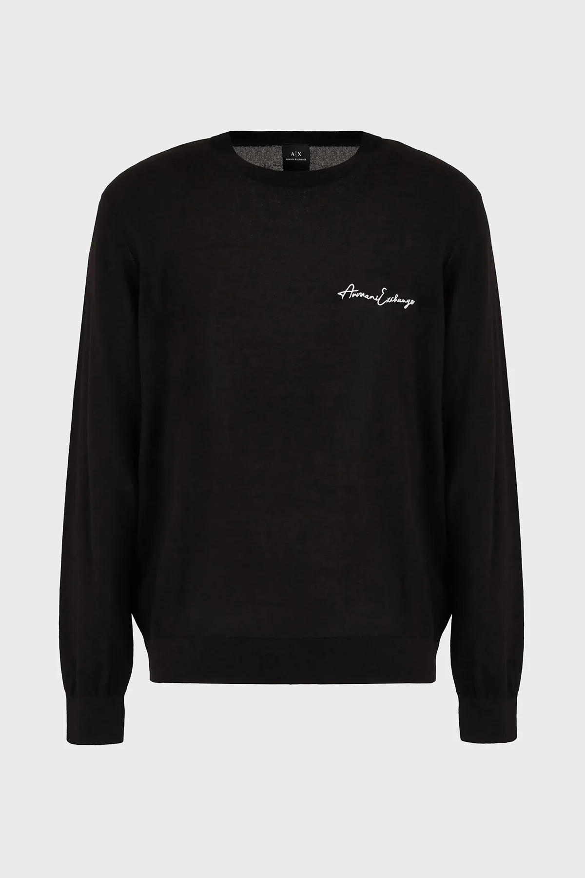 Armani Exchange Yünlü Regular Fit Bisiklet Yaka Erkek Kazak 8NZM5A ZM1YZ 1200 SİYAH - 5