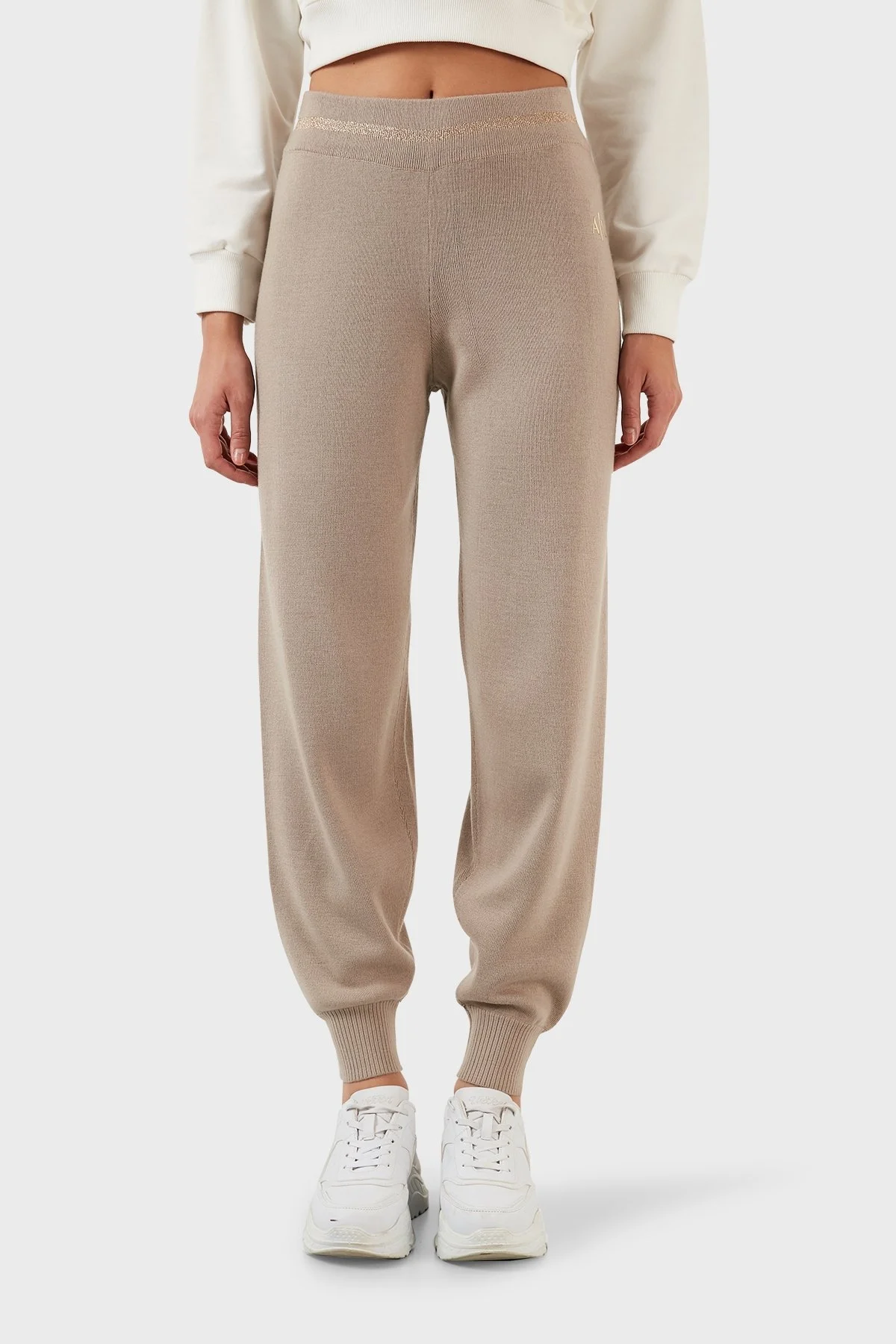 Armani Exchange Yünlü Regular Fit Jogger Bayan Pantolon 6LYP1G YME3Z 1768 BEJ - 2