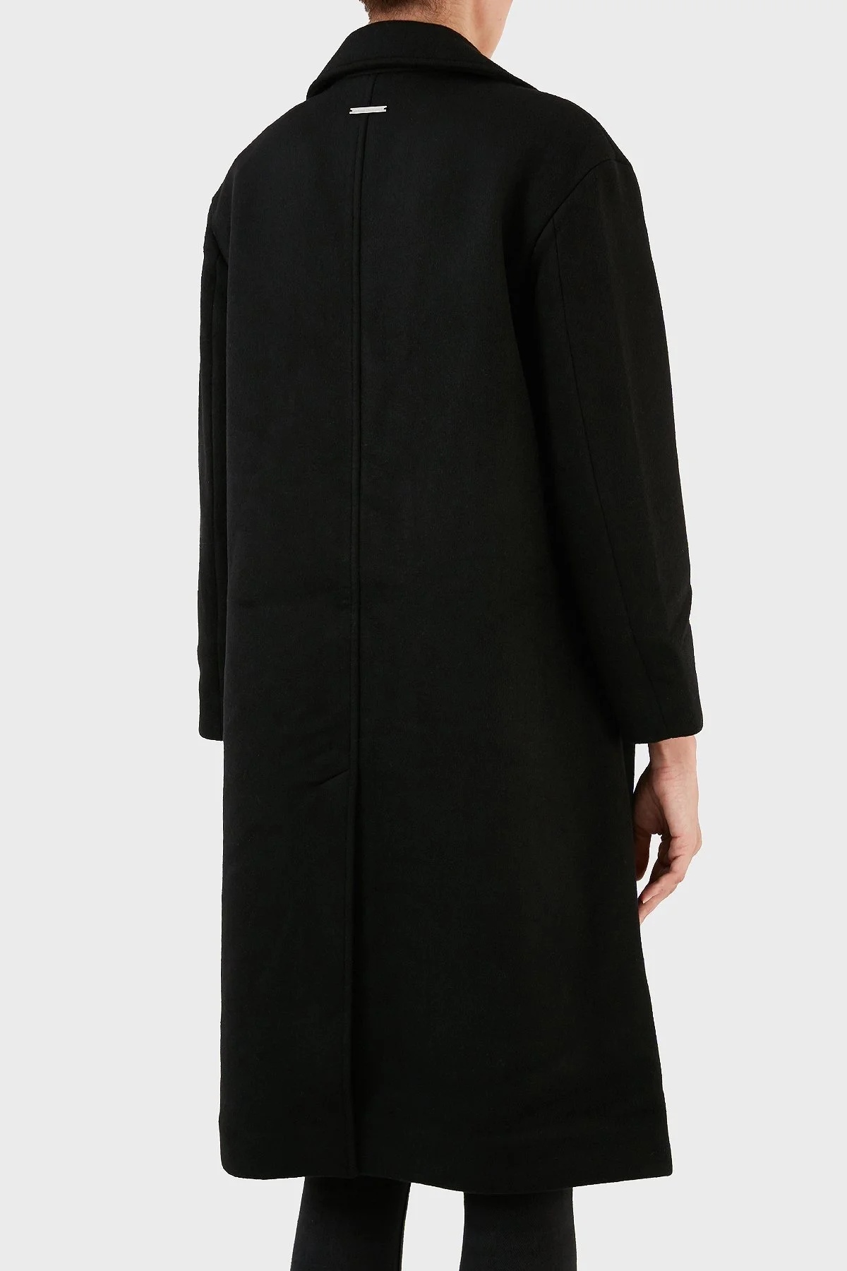 Armani Exchange Yünlü Regular Fit Mono Yaka Düğmeli Bayan Kaban 6RYL40 YN8LZ 1200 SİYAH - 2