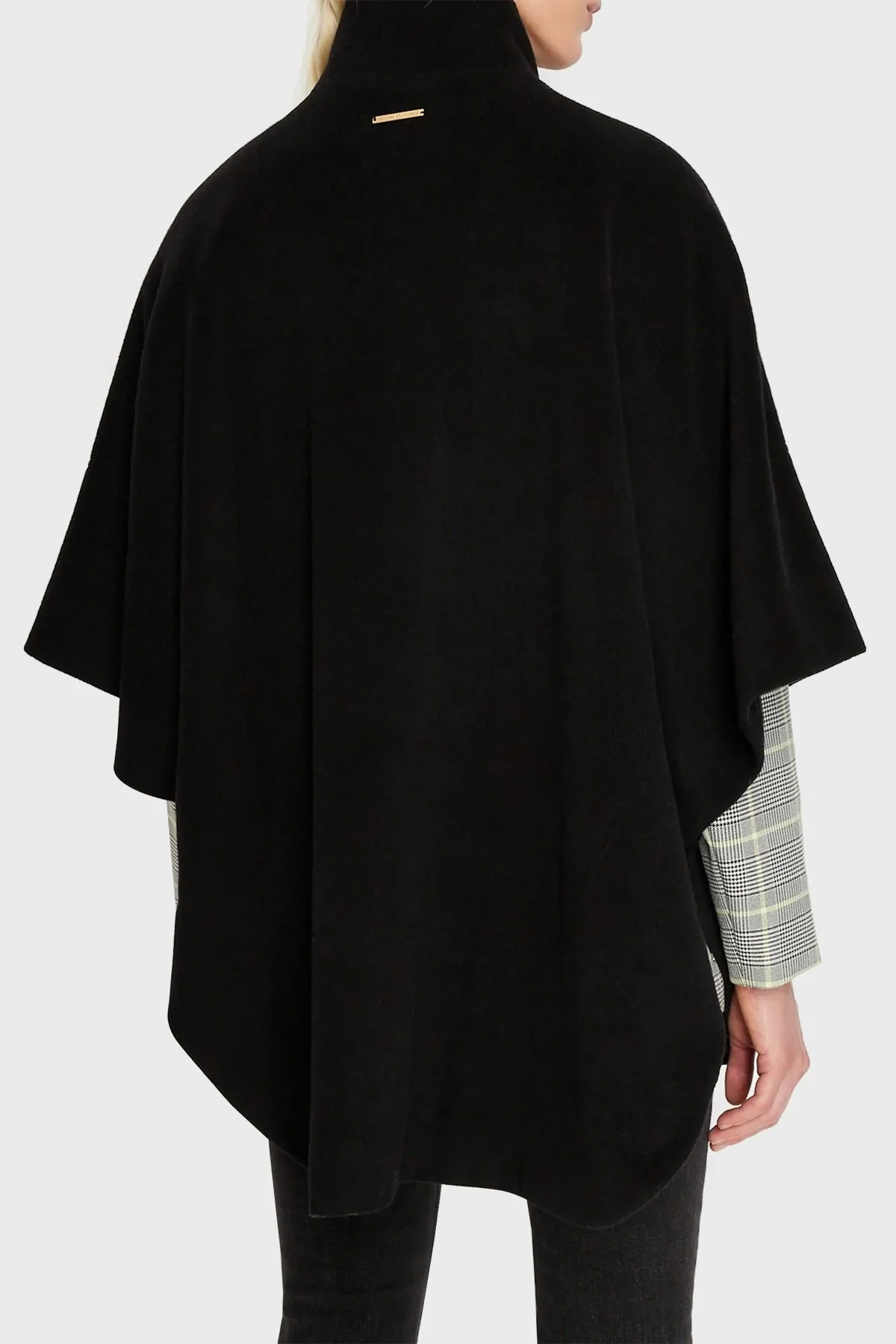 Armani Exchange Yünlü Truvakar Kollu Dik Yaka Bayan Panço 6LYK11 YNHZZ 1200 SİYAH - 2