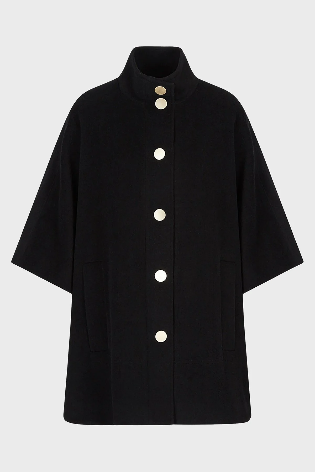 Armani Exchange Yünlü Truvakar Kollu Dik Yaka Bayan Panço 6LYK11 YNHZZ 1200 SİYAH - 6