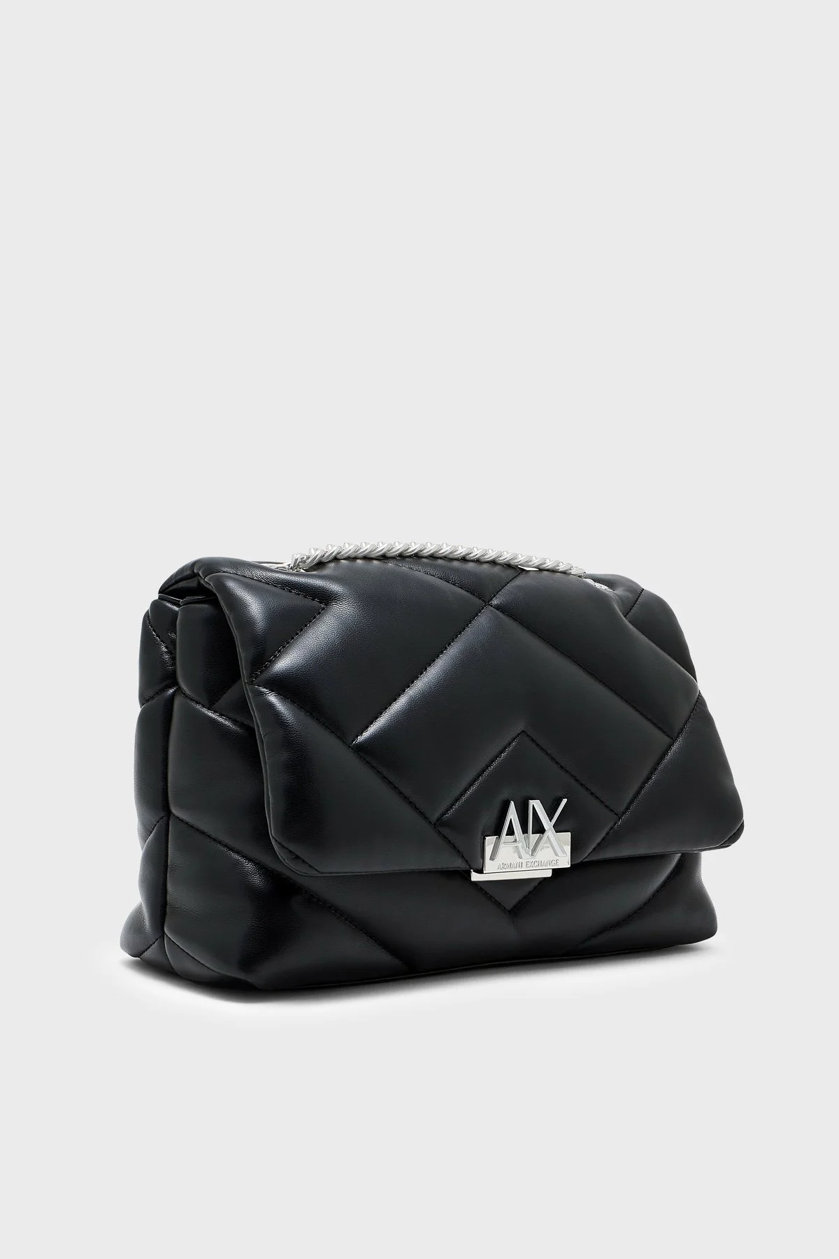 Armani Exchange Zincir Askılı Kadın Çanta XW000355 AF26568 UC001 Siyah - 6