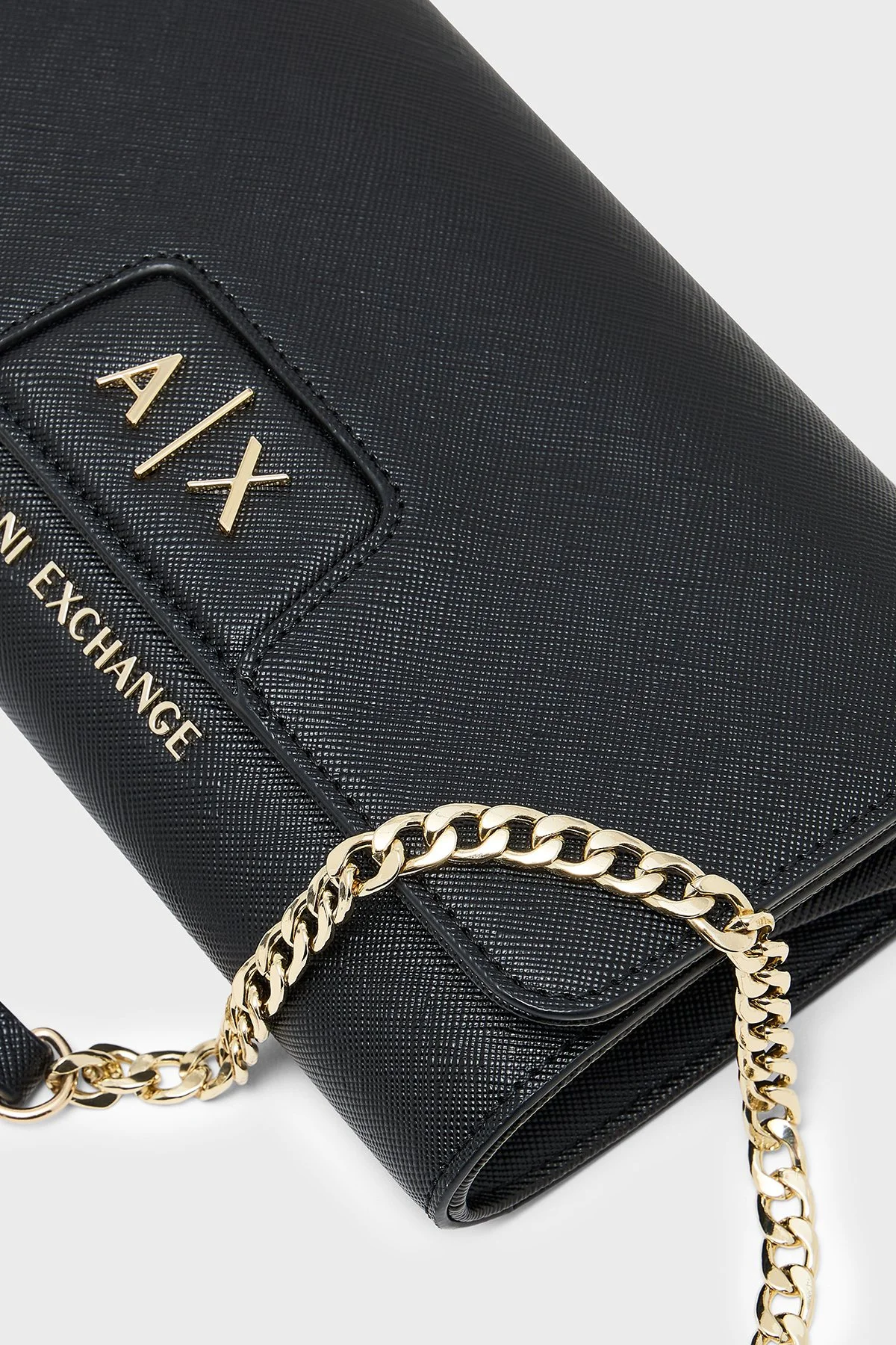 Armani Exchange Zincir Askılı Portföy Kadın Cüzdan XW000358 AF26570 UC001 Siyah - 5
