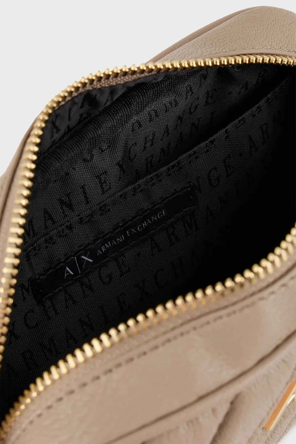 Armani Exchange Zincirli Ayarlanabilir Omuz Askılı Metalik Logo Detaylı Bayan Çanta 942855 2F745 09752 TOPRAK - 4