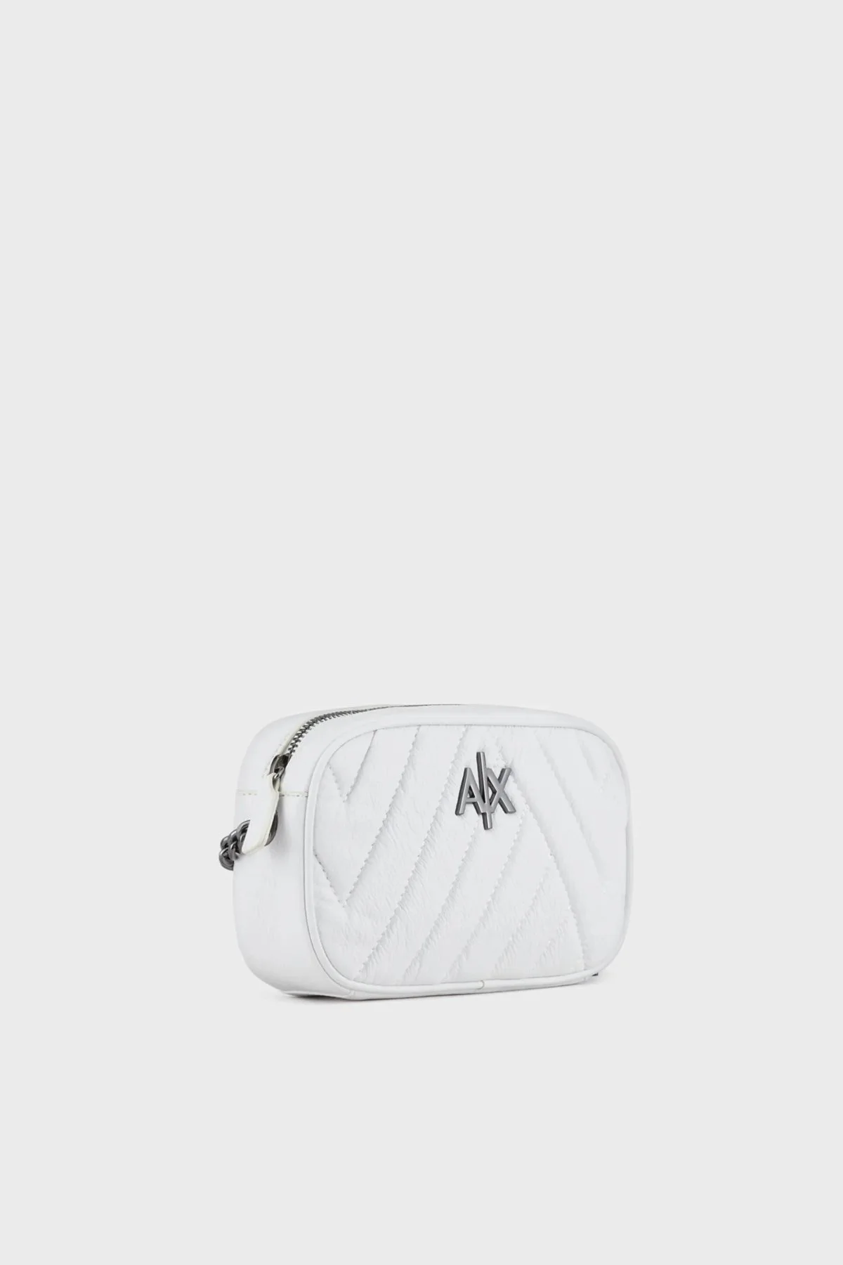 Armani Exchange Zincirli Çıkarılabilir Omuz Askılı Logo Detaylı Bayan Çanta 942855 2F745 00010 BEYAZ - 4