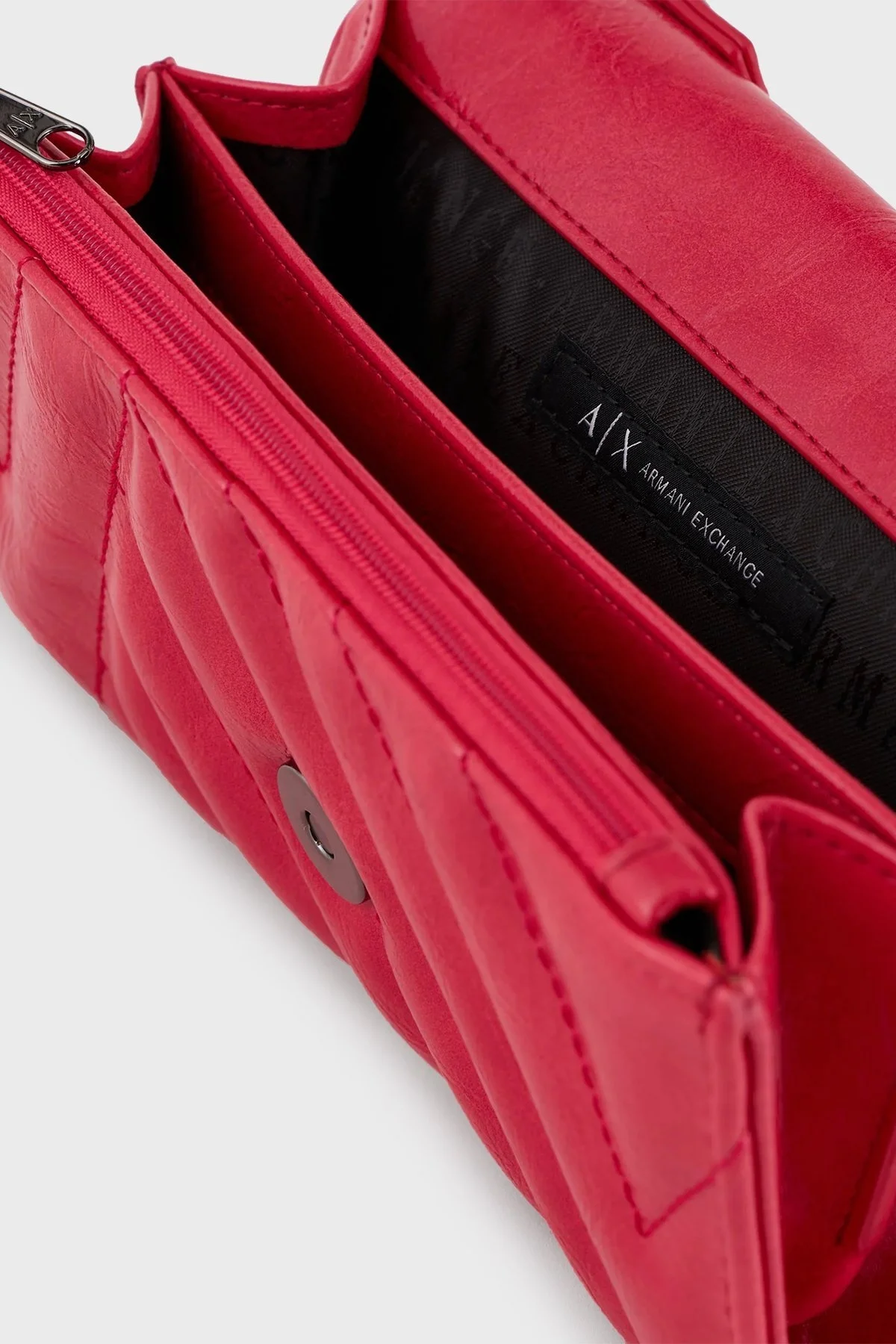 Armani Exchange Zincirli Çıkarılabilir Omuz Askılı Logolu Bayan Çanta 948481 3F779 22775 KIRMIZI - 5