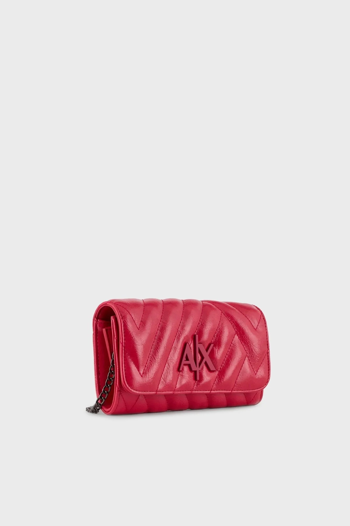 Armani Exchange Zincirli Çıkarılabilir Omuz Askılı Logolu Bayan Çanta 948481 3F779 22775 KIRMIZI - 7