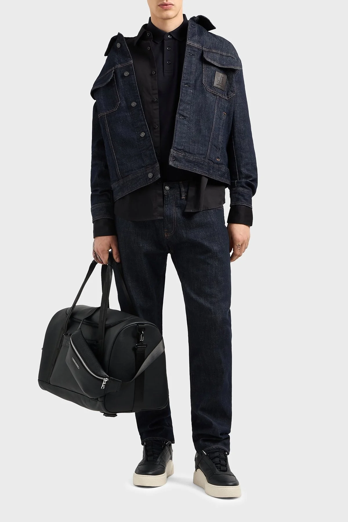 Armani Exchsnge % 100 Pamuk Regular Fit Düğmeli Erkek Polo Yaka T Shirt XM000367 AF13022 UB101 LACİVERT - 7