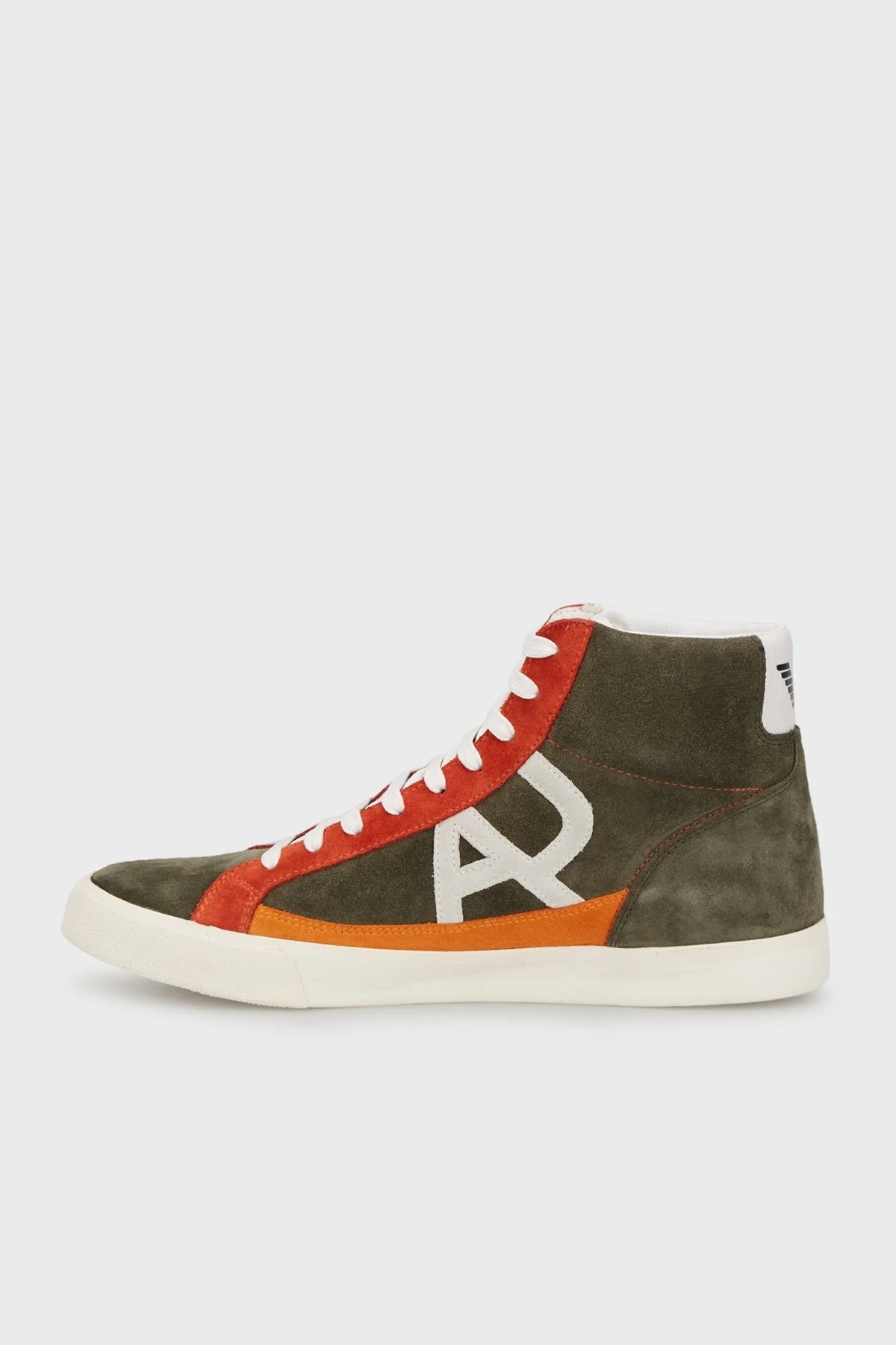 Armani Jeans Bilekli Deri Sneaker Erkek Ayakkabı AJ0852 06U65 26I1 HAKİ - 4