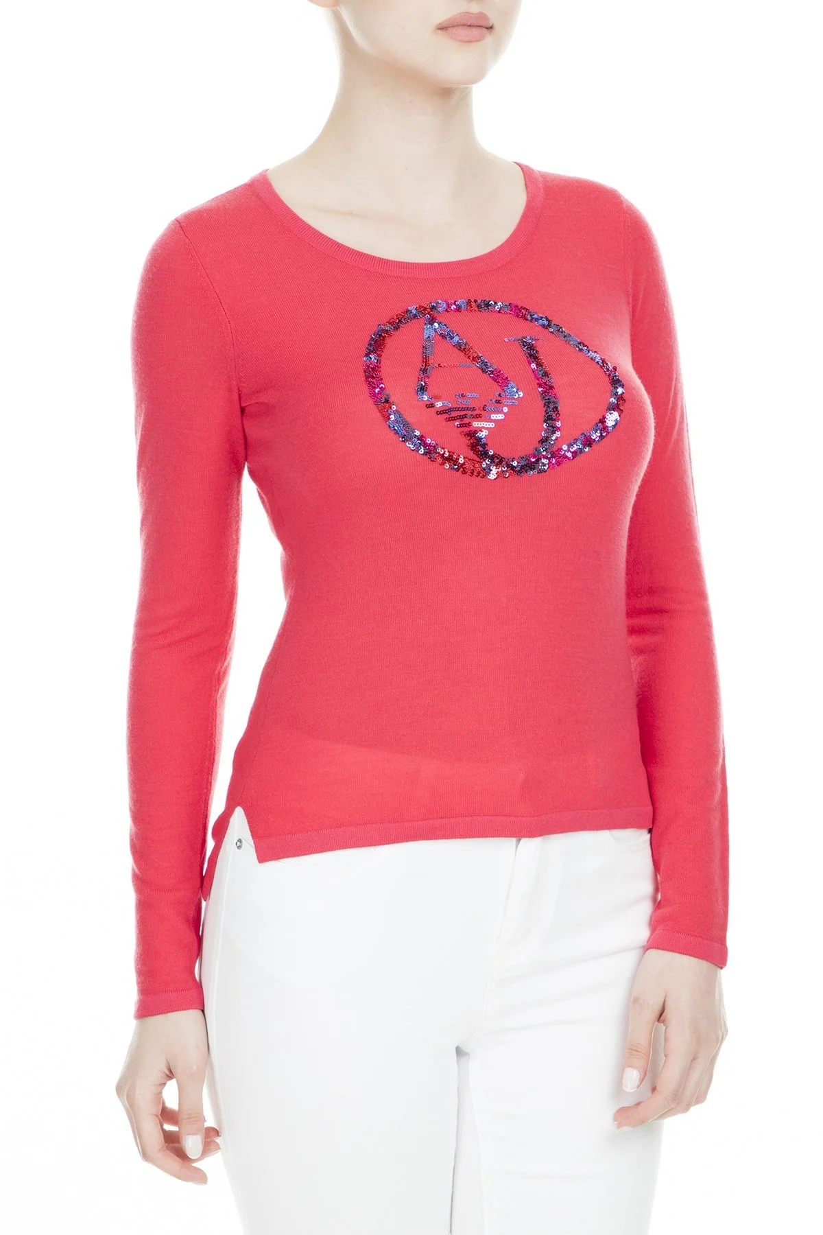 Armani Jeans Bayan Triko 6X5M9E 5M1MZ C1400 KIRMIZI - 4