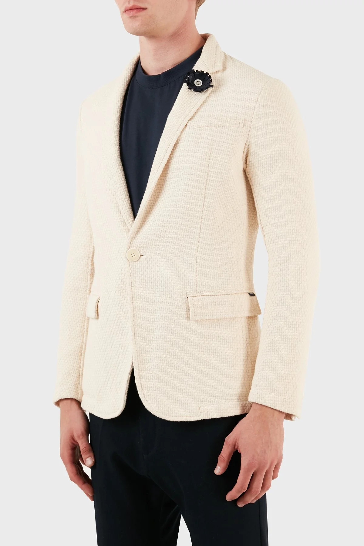 Armani Jeans Pamuklu Blazer Erkek Ceket ZOXC6N15MBC41 BEJ - 3