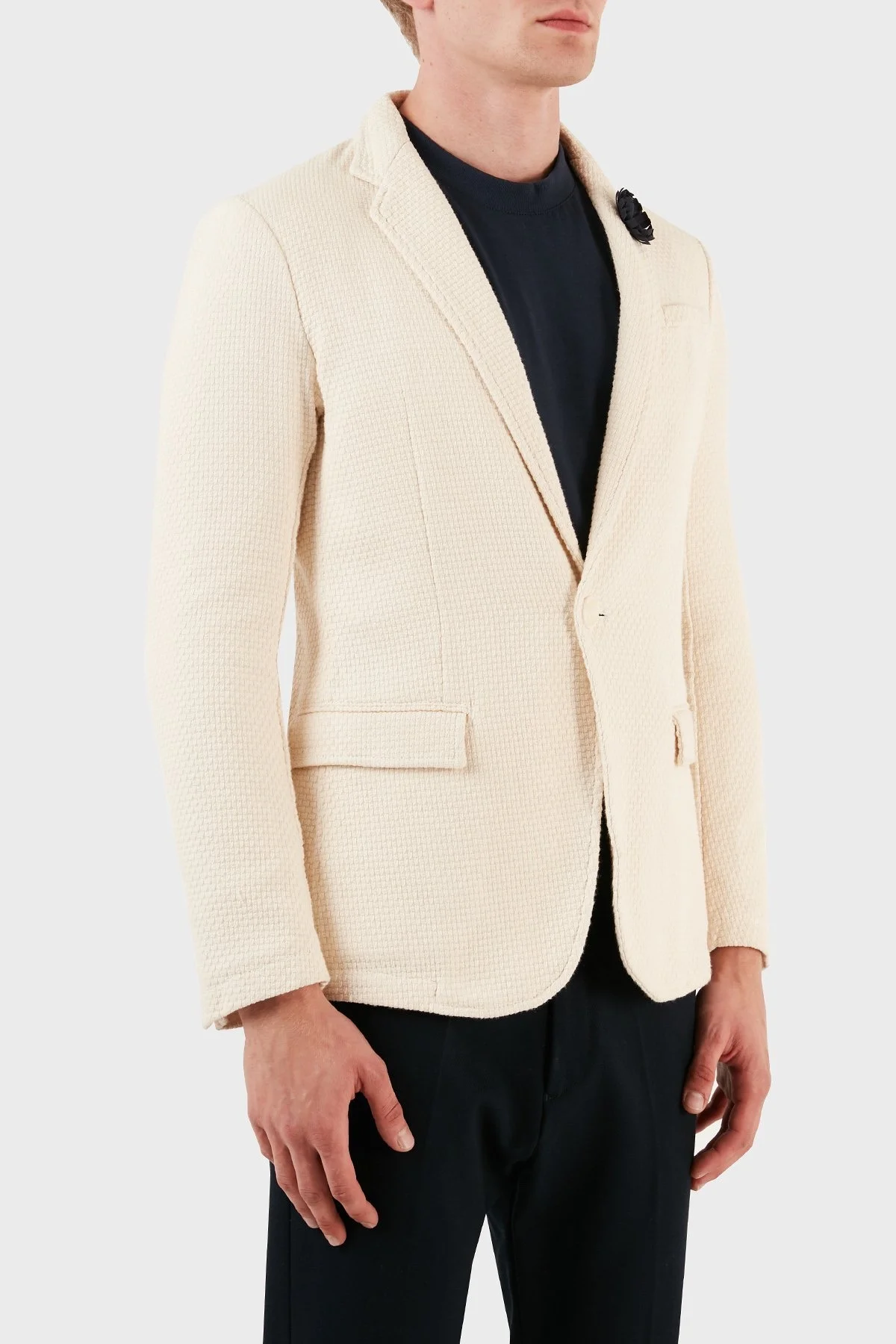 Armani Jeans Pamuklu Blazer Erkek Ceket ZOXC6N15MBC41 BEJ - 4