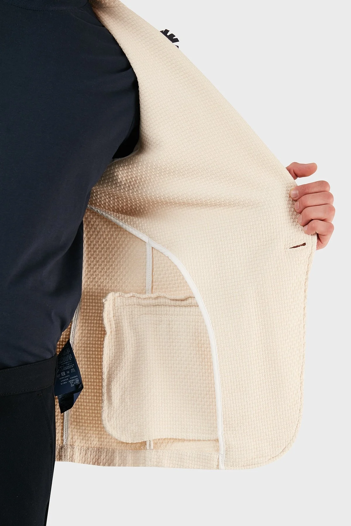 Armani Jeans Pamuklu Blazer Erkek Ceket ZOXC6N15MBC41 BEJ - 5