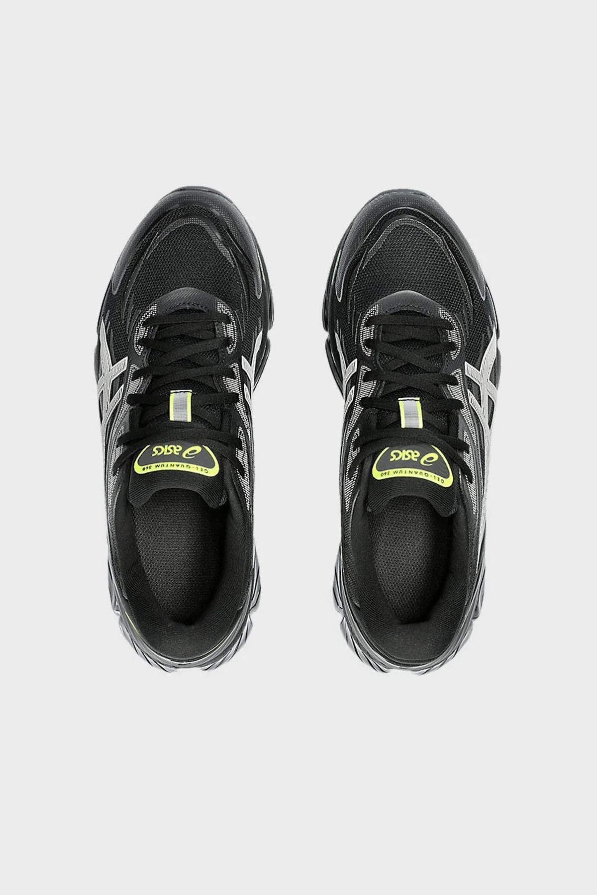 Asics Logolu Sneaker Erkek Ayakkabı 1203A369-001 SİYAH-GÜMÜŞ - 4