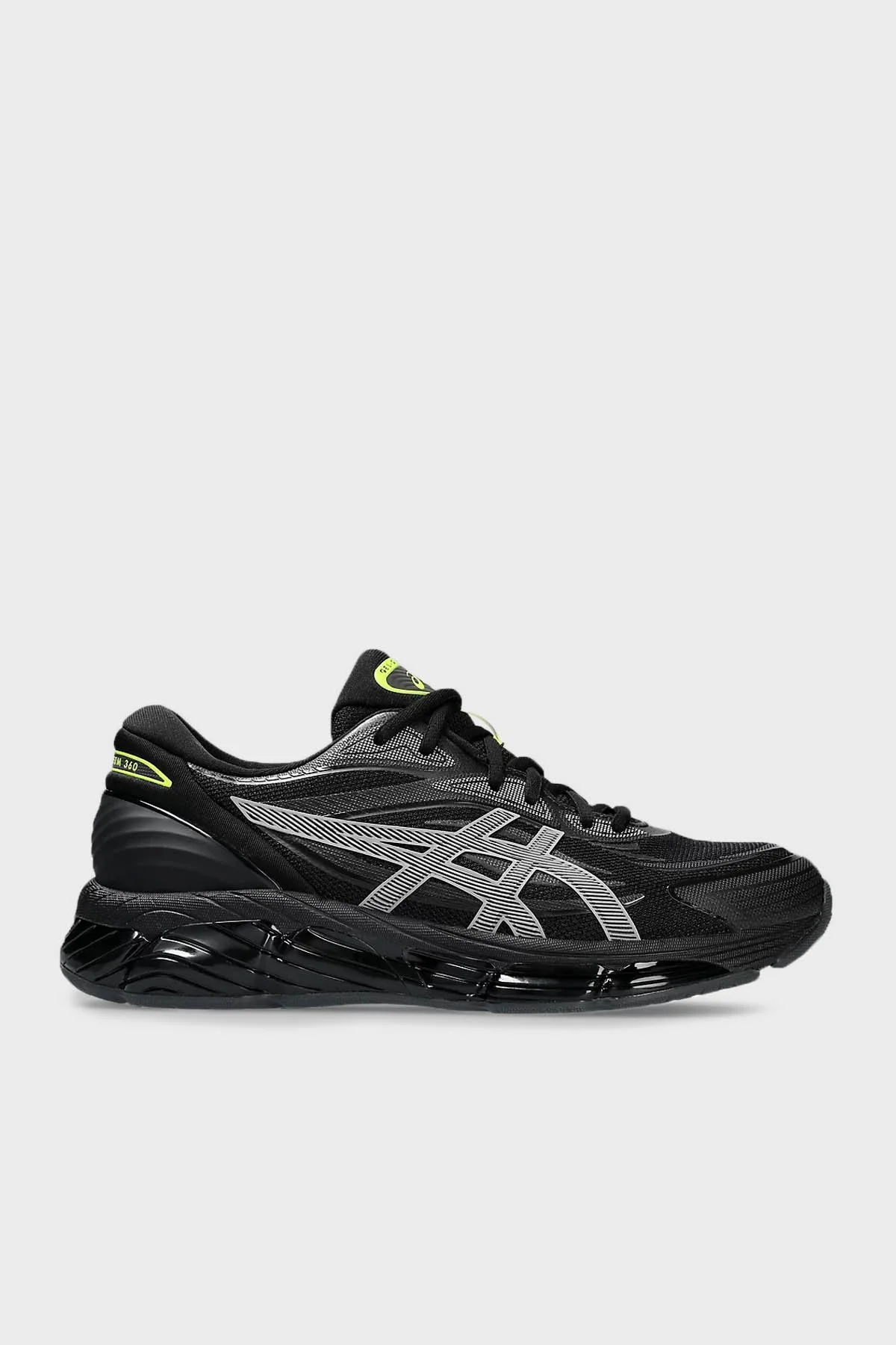 Asics Logolu Sneaker Erkek Ayakkabı 1203A369-001 SİYAH-GÜMÜŞ - 1