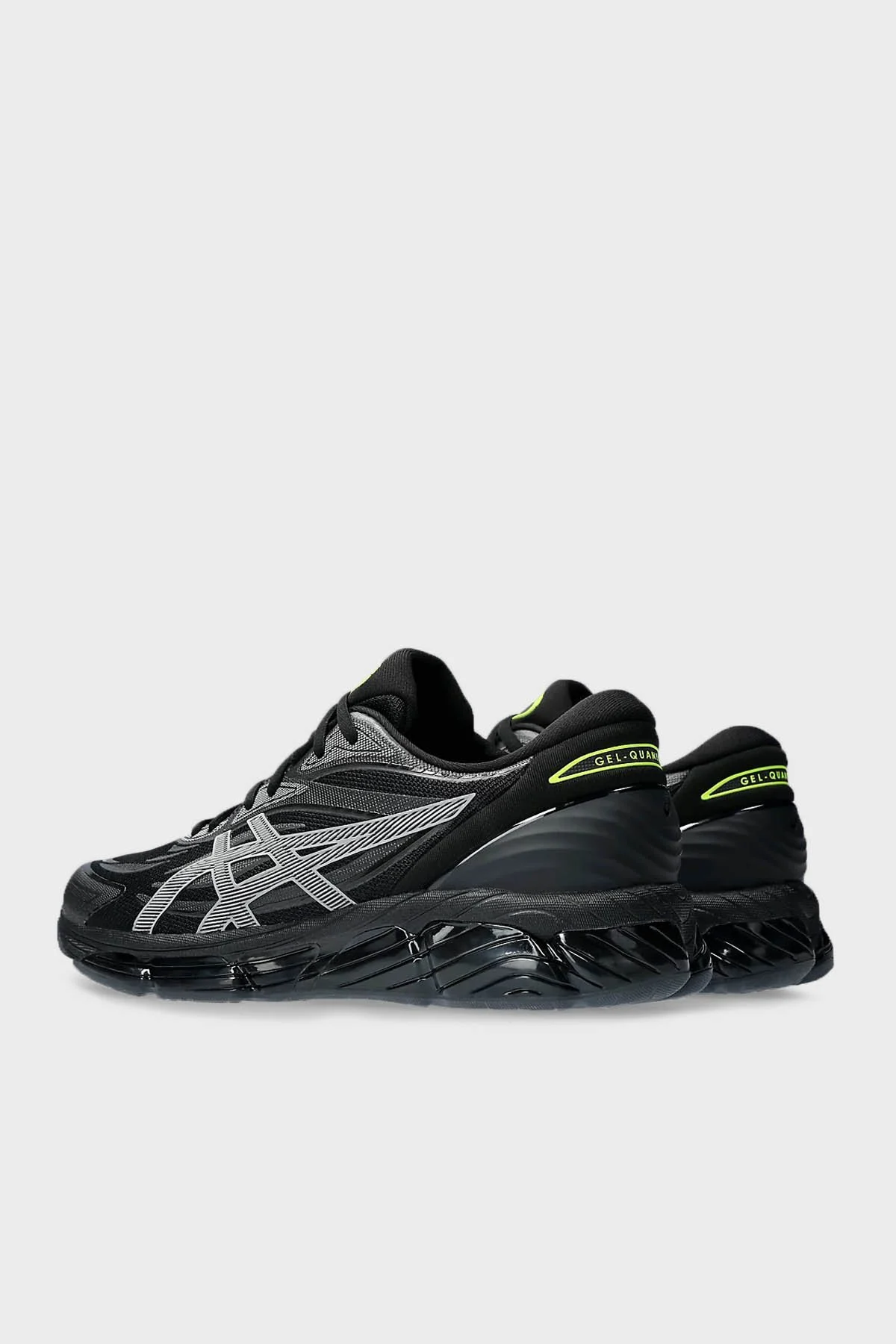 Asics Logolu Sneaker Erkek Ayakkabı 1203A369-001 SİYAH-GÜMÜŞ - 5
