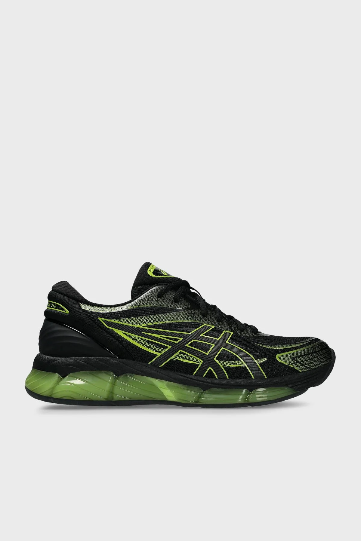 Asics Logolu Sneaker Unisex Ayakkabı 1203A305-010 SİYAH-YEŞİL - 1