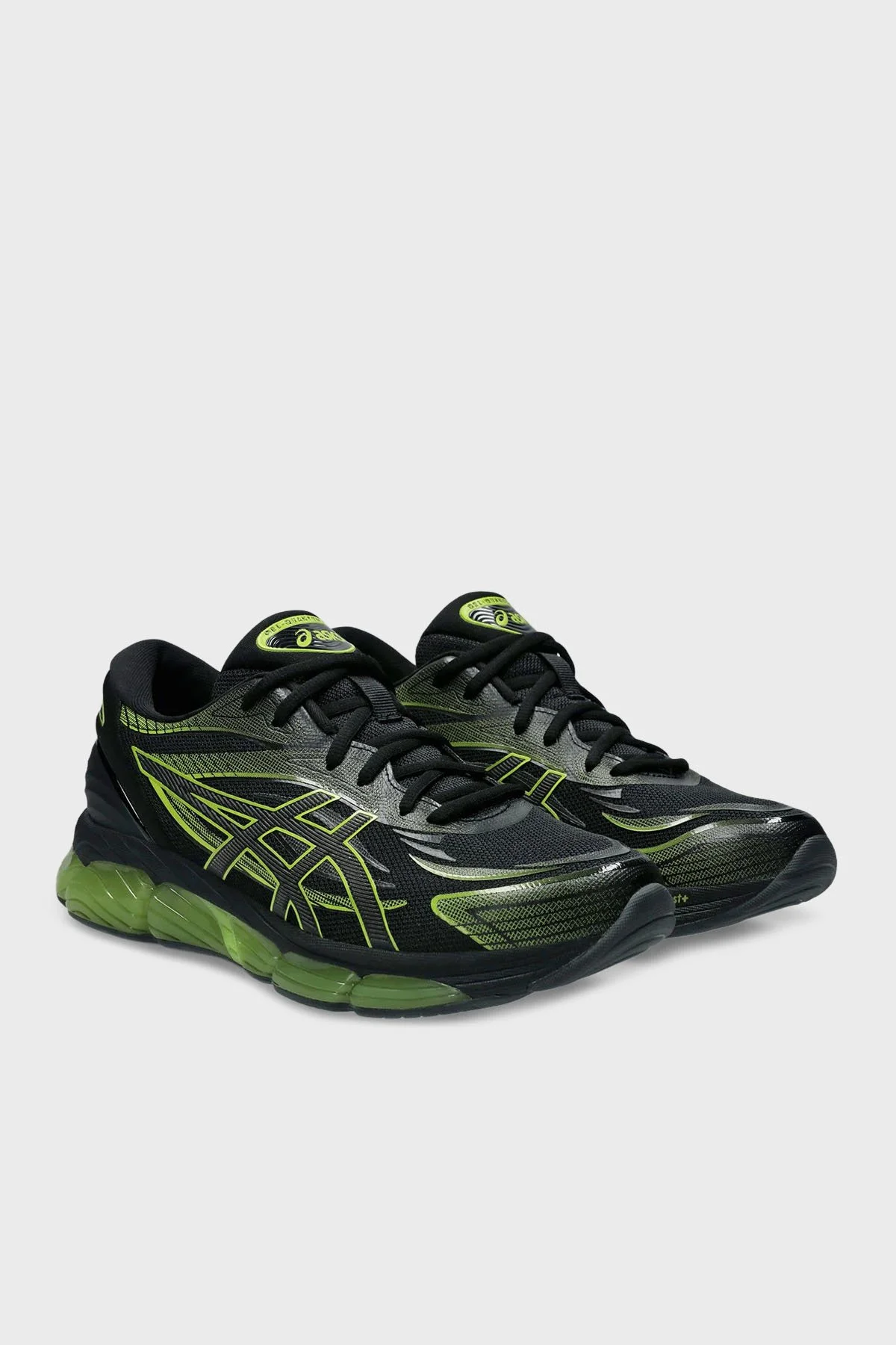 Asics Logolu Sneaker Unisex Ayakkabı 1203A305-010 SİYAH-YEŞİL - 3