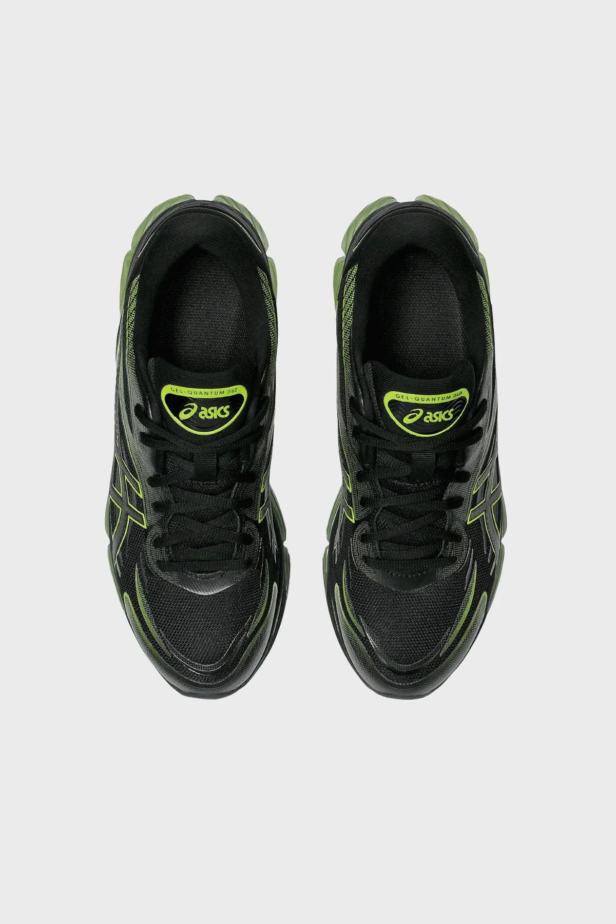 Asics Logolu Sneaker Unisex Ayakkabı 1203A305-010 SİYAH-YEŞİL - 4