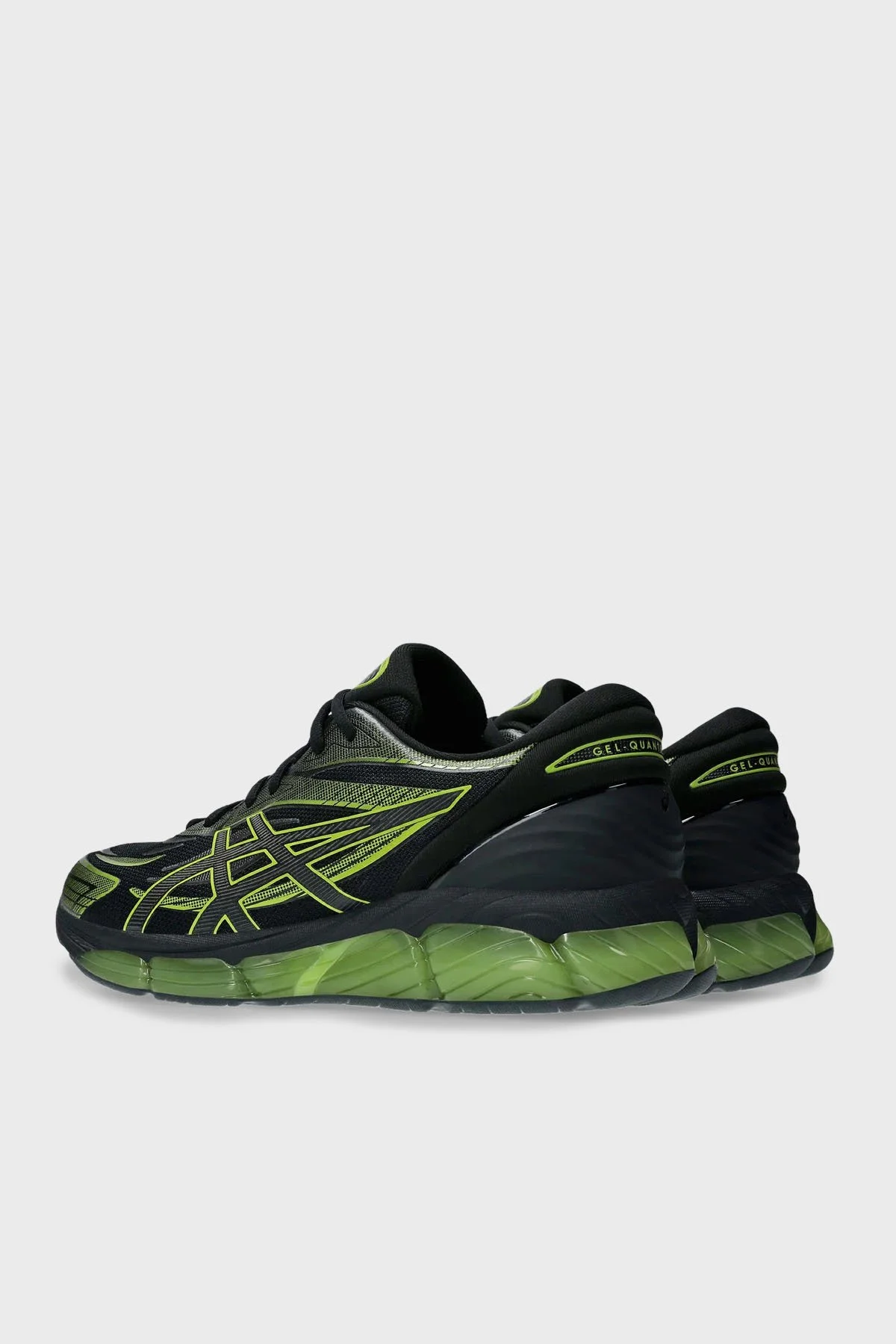 Asics Logolu Sneaker Unisex Ayakkabı 1203A305-010 SİYAH-YEŞİL - 5
