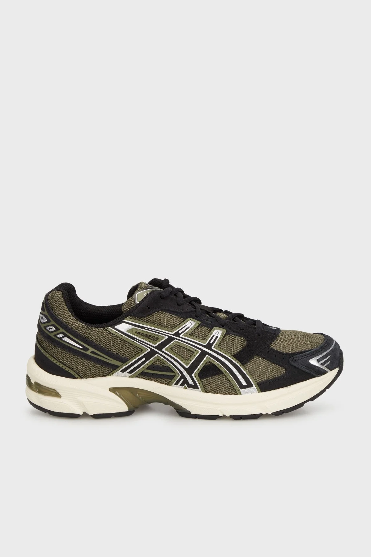 Asics Logolu Sneaker Unisex Ayakkabı 1203A610-300 HAKİ-SİYAH - 1