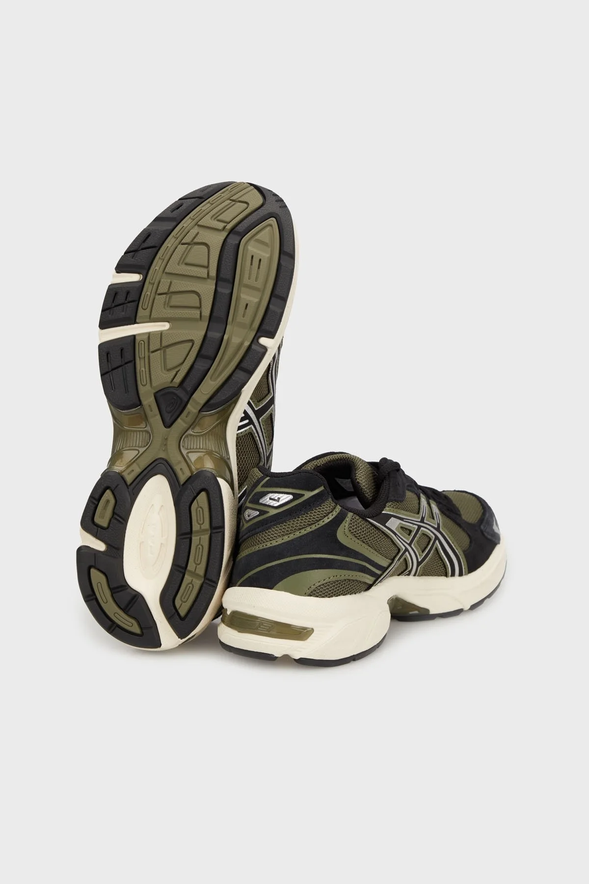 Asics Logolu Sneaker Unisex Ayakkabı 1203A610-300 HAKİ-SİYAH - 4