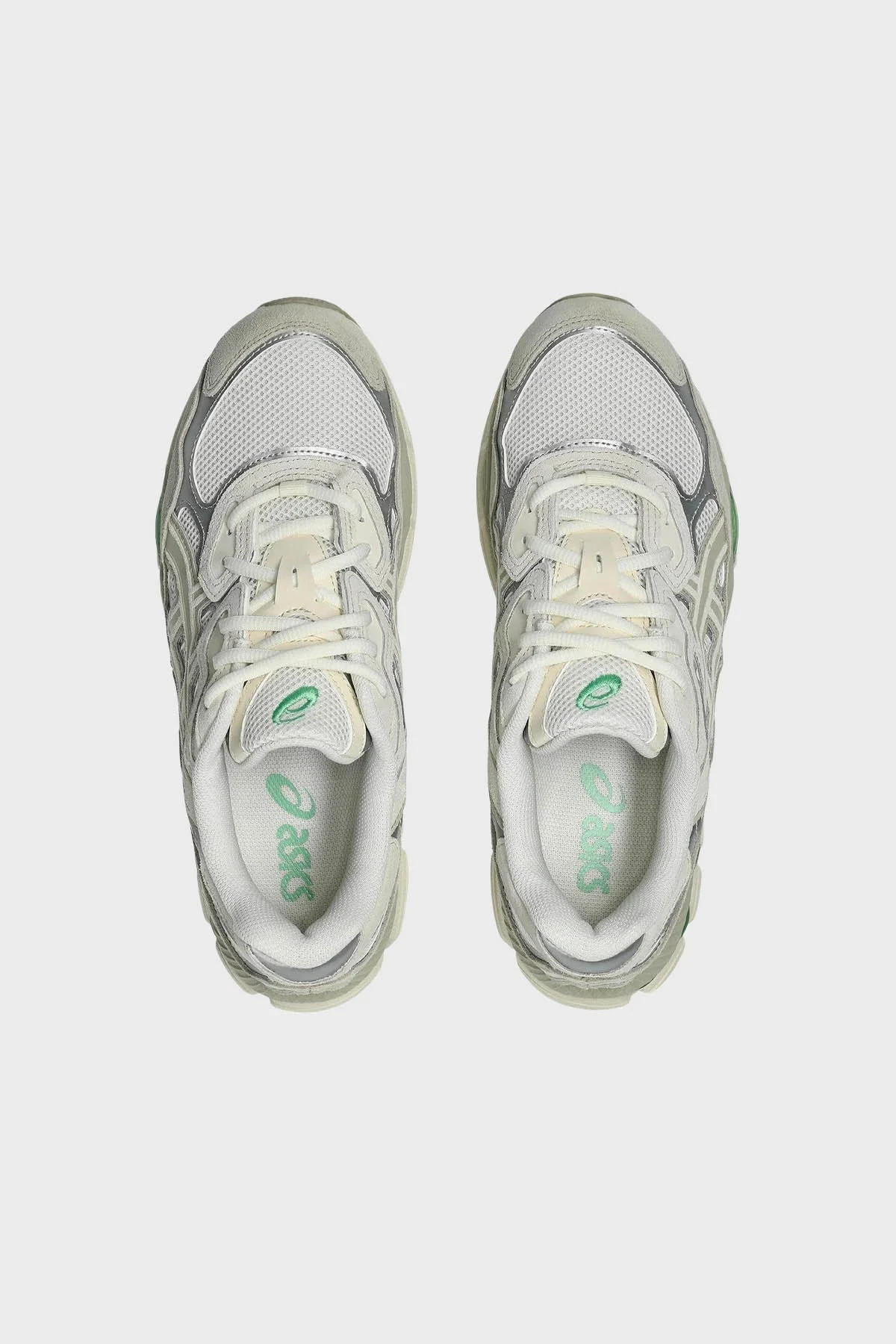 Asics Logolu Süet Detaylı Sneaker Unisex Ayakkabı 1203A383-112 KREM-GRİ - 4