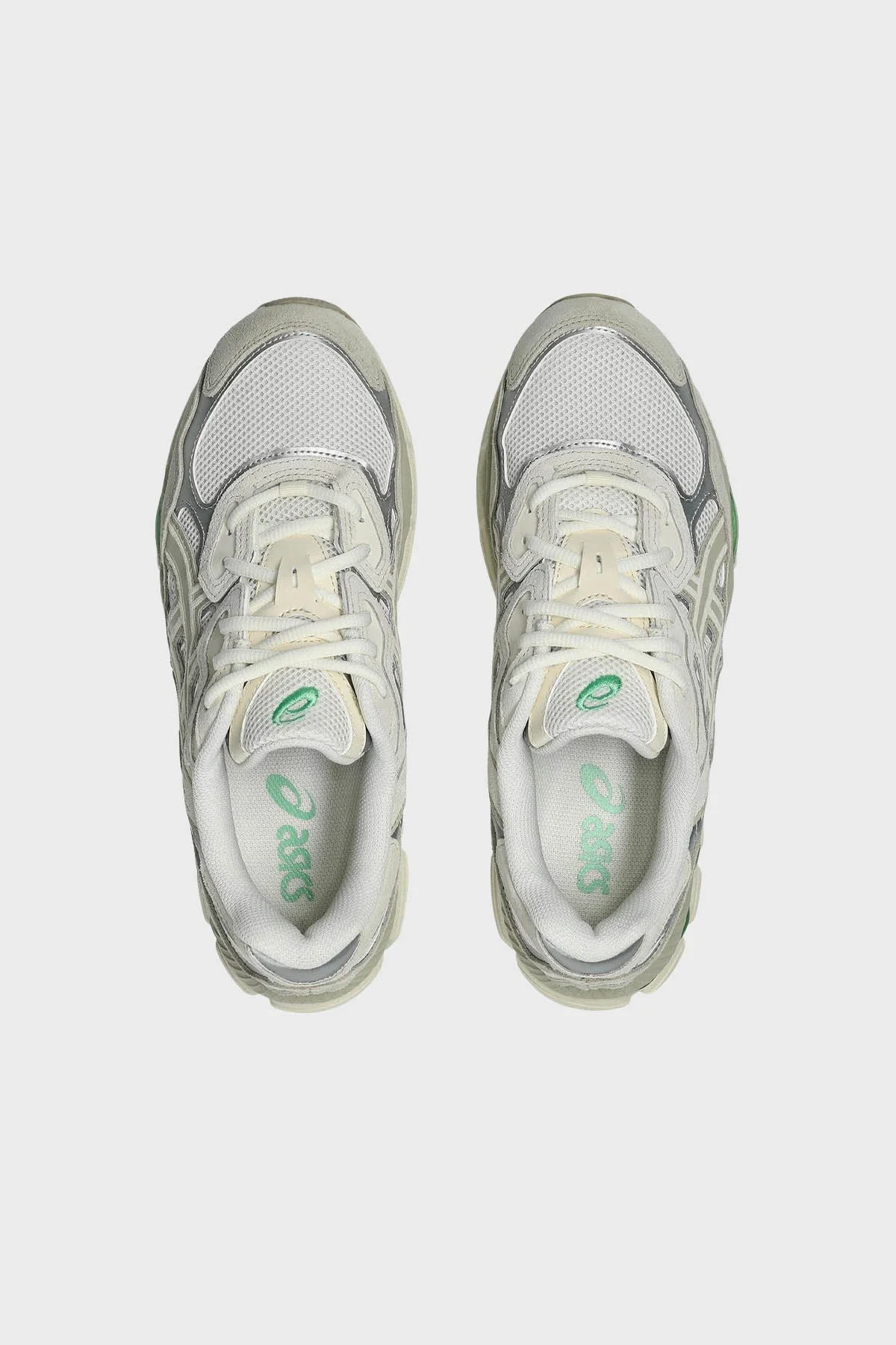 Asics Logolu Süet Detaylı Sneaker Unisex Ayakkabı 1203A383-112 KREM-GRİ - 4